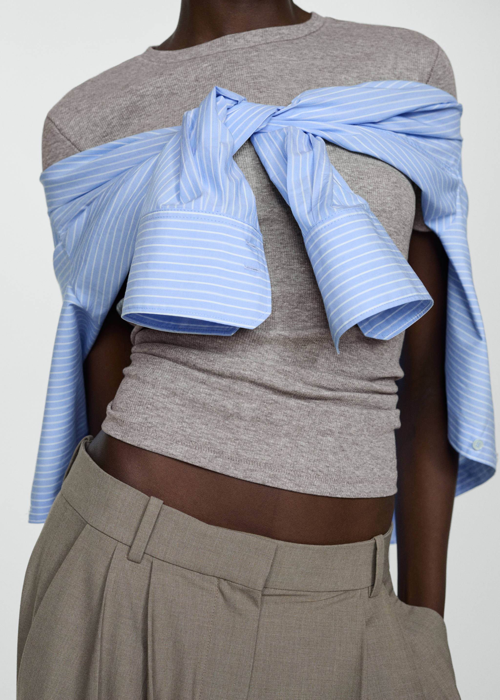 Camiseta manga corta canalé - Detalle del artículo 6