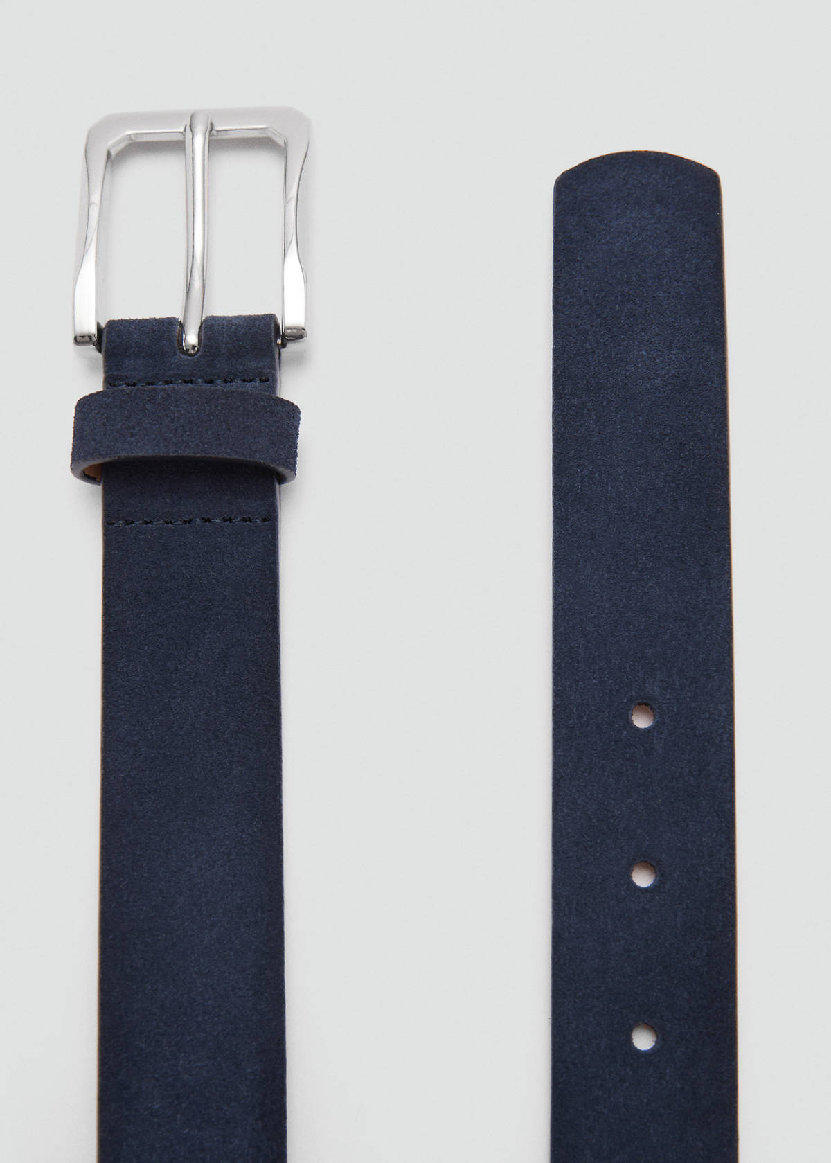 Suede leather belt