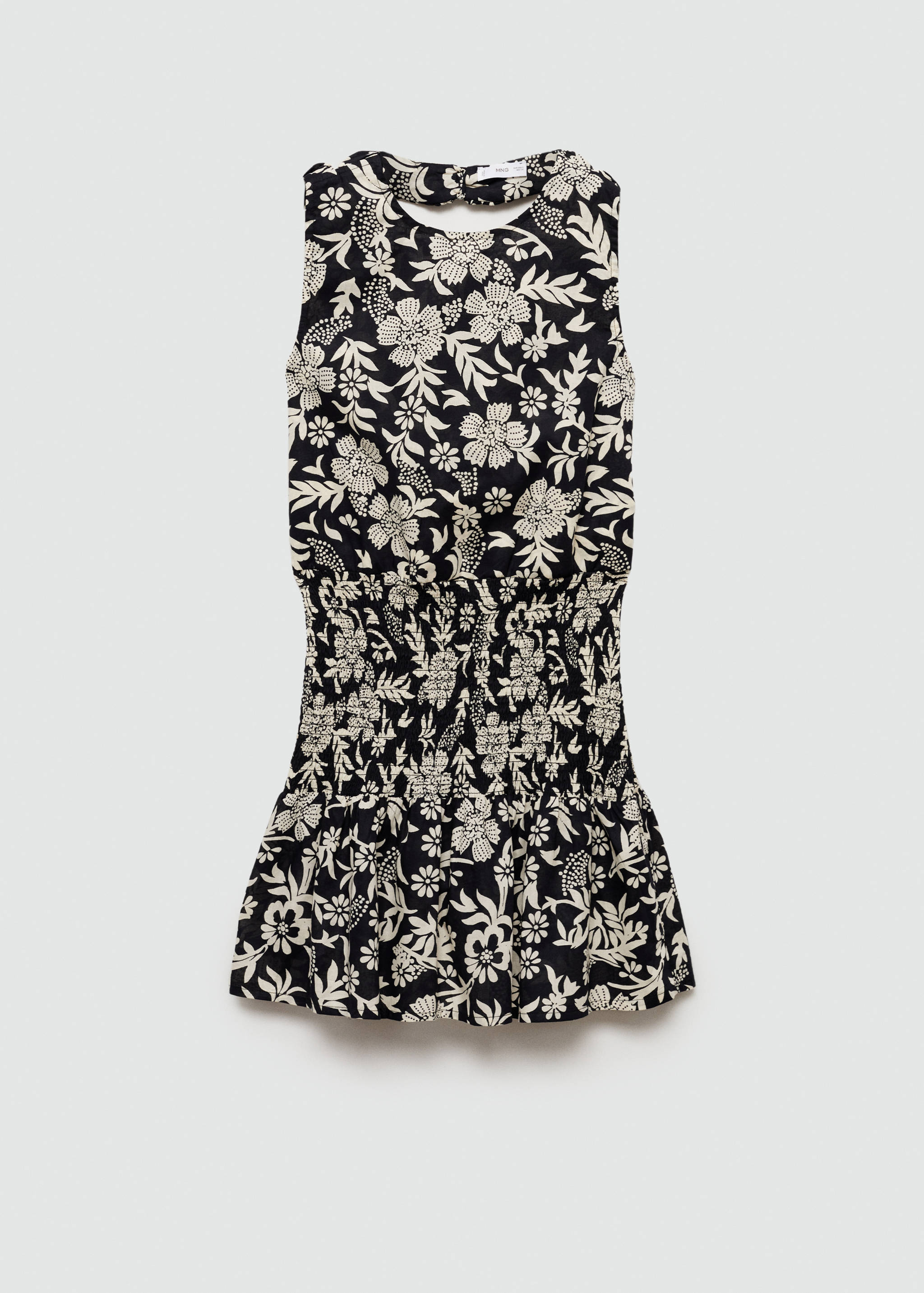 Vestit floral frunzit - Article sense model