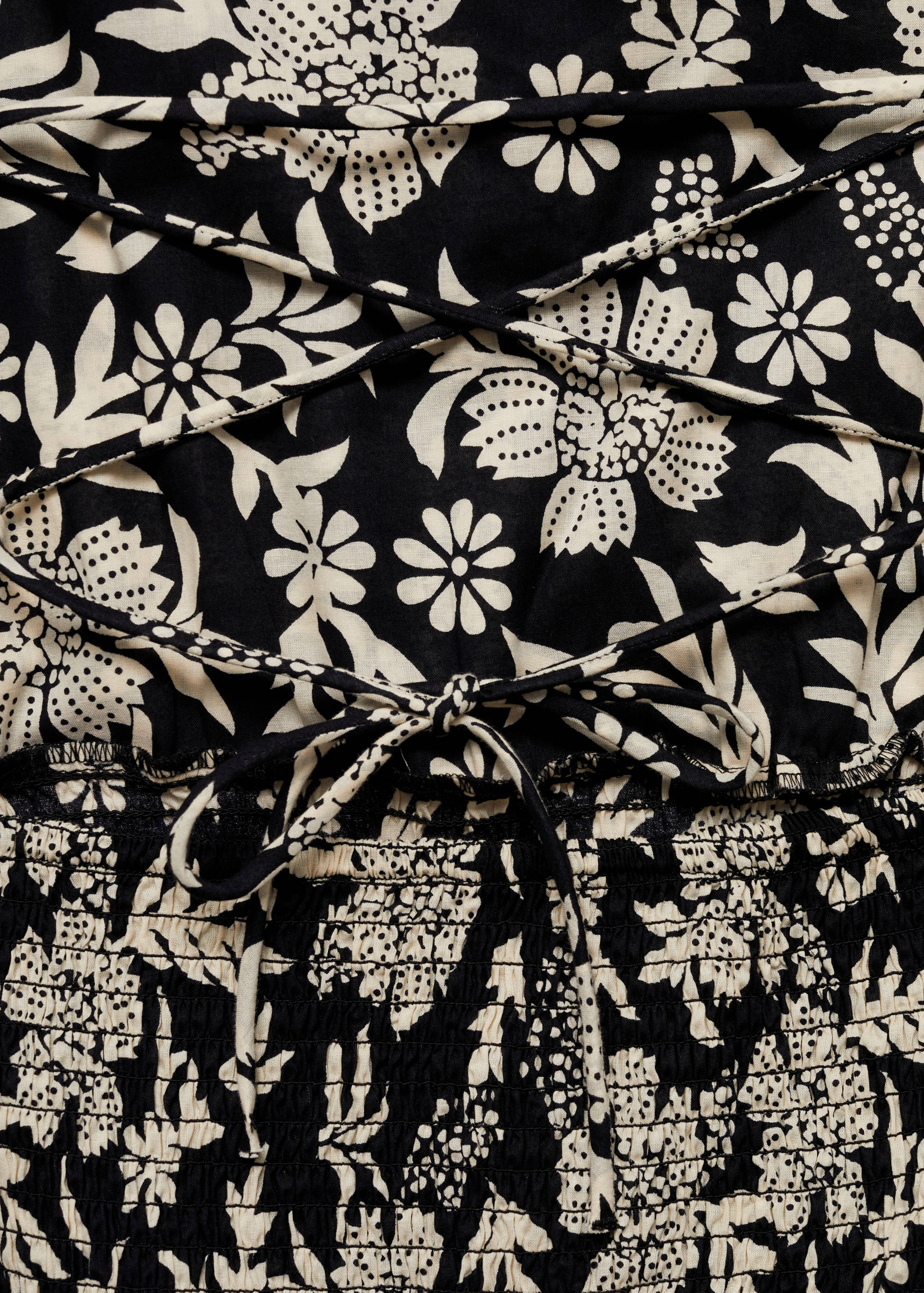 Vestit floral frunzit - Detall de l'article 0