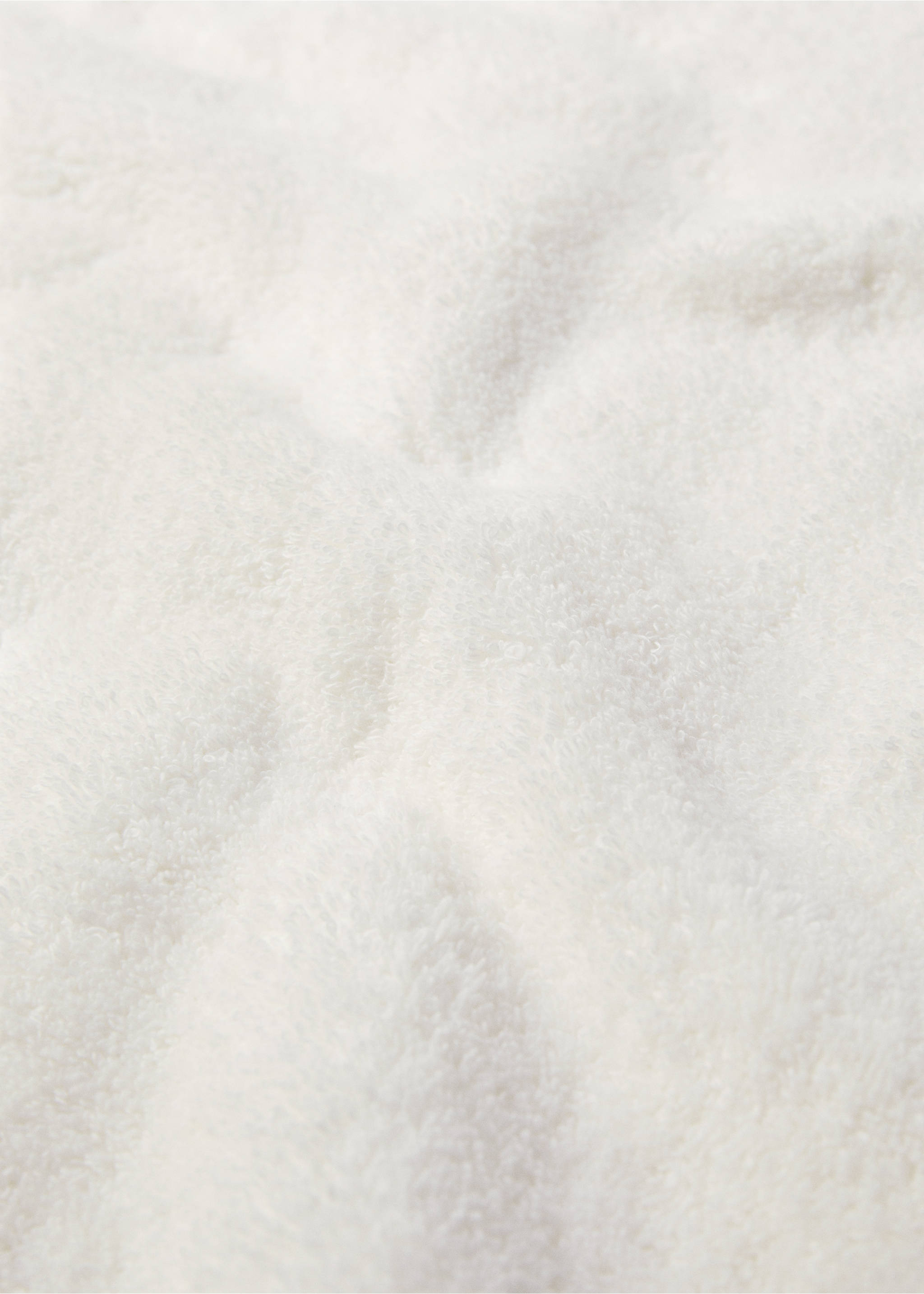 70x140cm cotton bath towel - Details of the article 1, Ecru. Ref: 77020635-00.