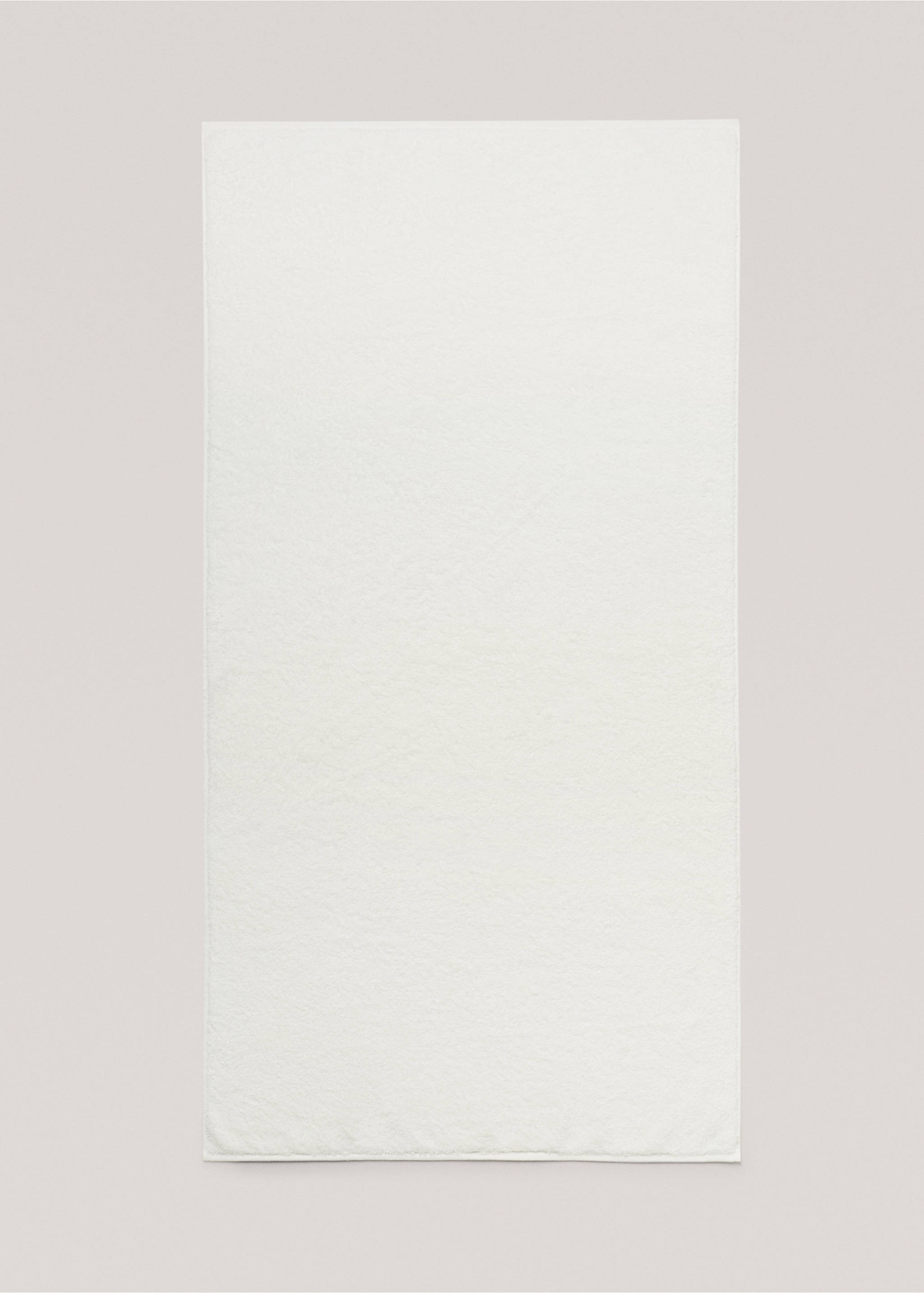 70x140cm cotton bath towel - Details of the article 4, Ecru. Ref: 77020635-00.