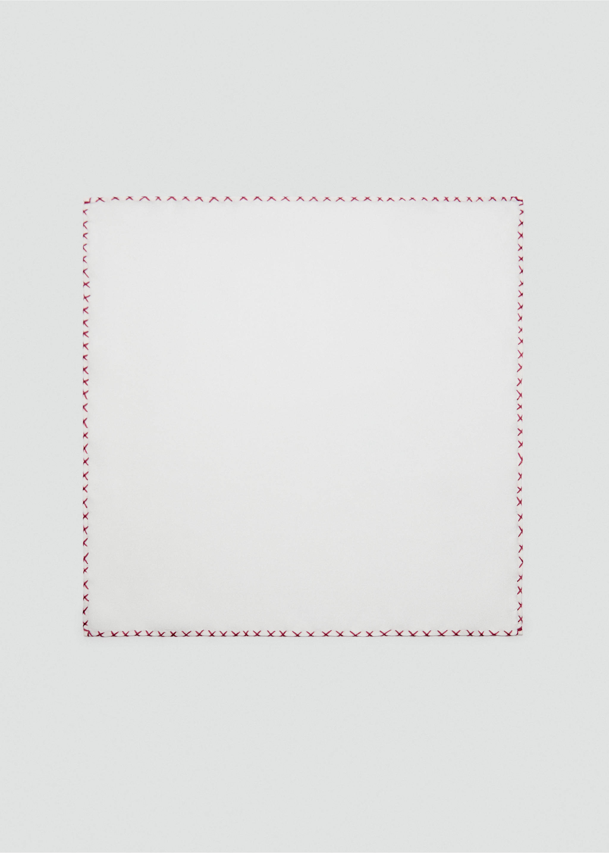 Besticktes Seidentaschentuch - Artikel ohne Model, Bordeaux. Ref: 77020637-00.