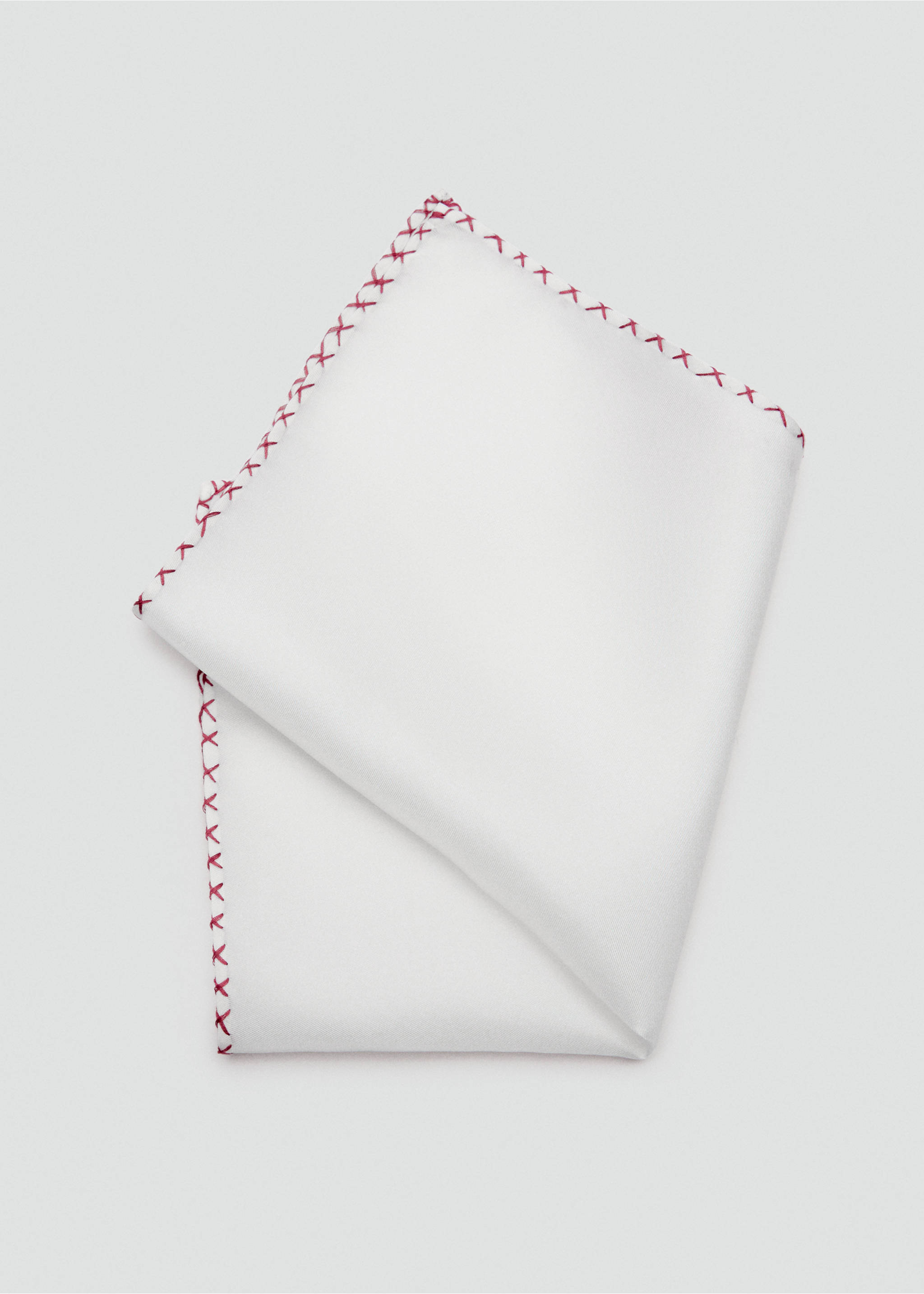 Besticktes Seidentaschentuch - Detail des Artikels 1, Bordeaux. Ref: 77020637-00.