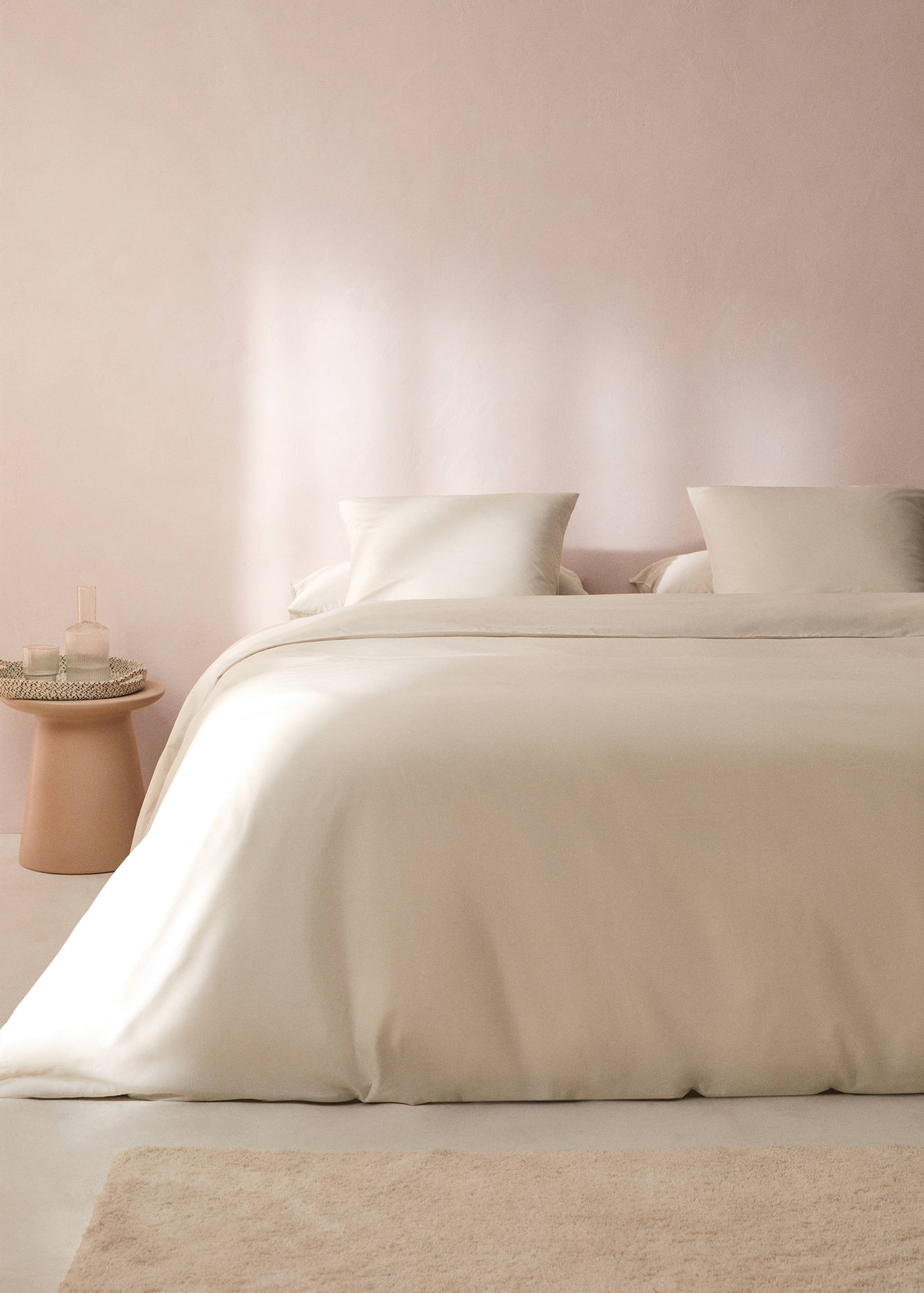 Cotton duvet cover Queen bed - General plane