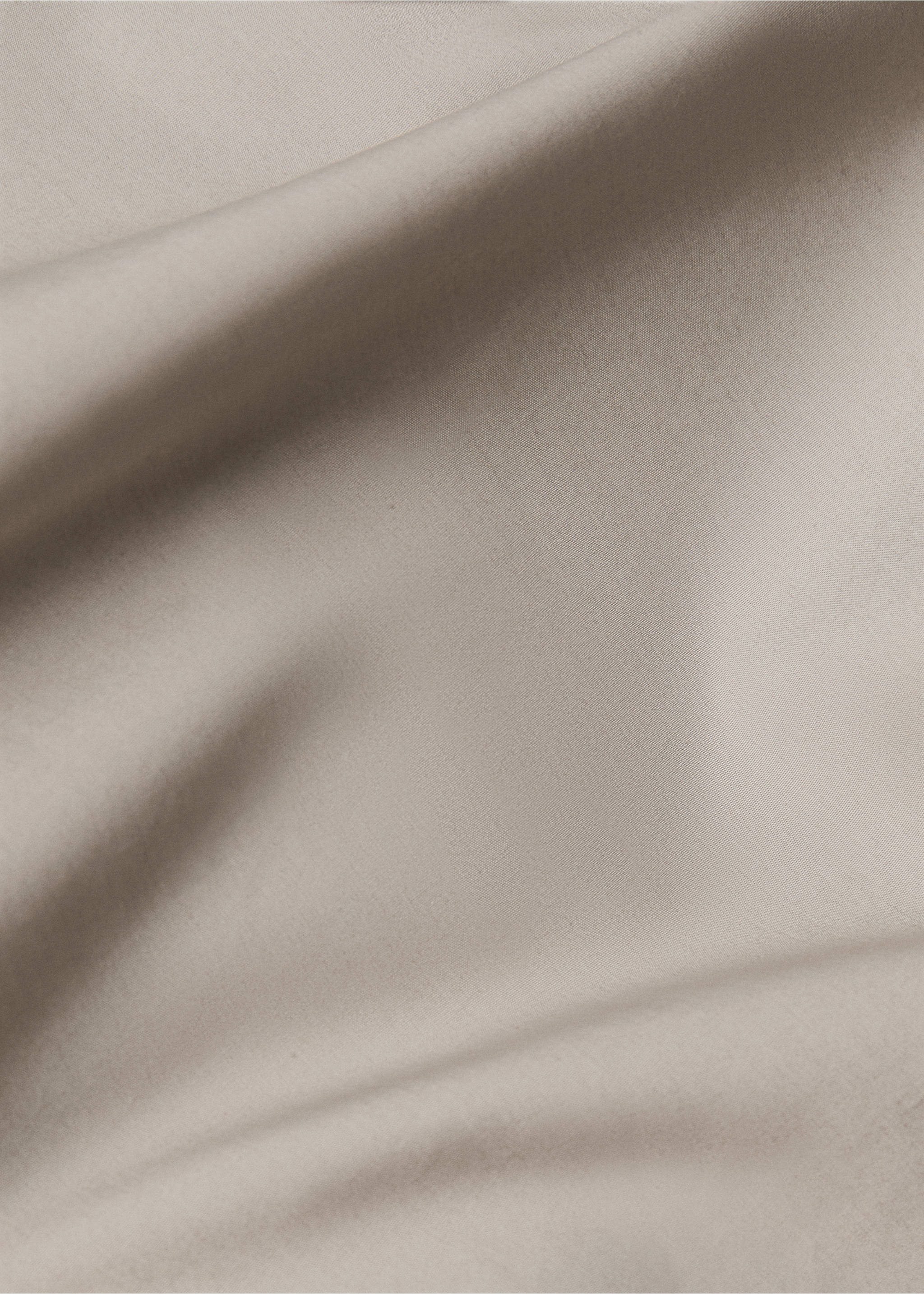 301 thread count cotton duvet cover for King bed - Details of the article 1, Medium Grey. Ref: 77021027-00.