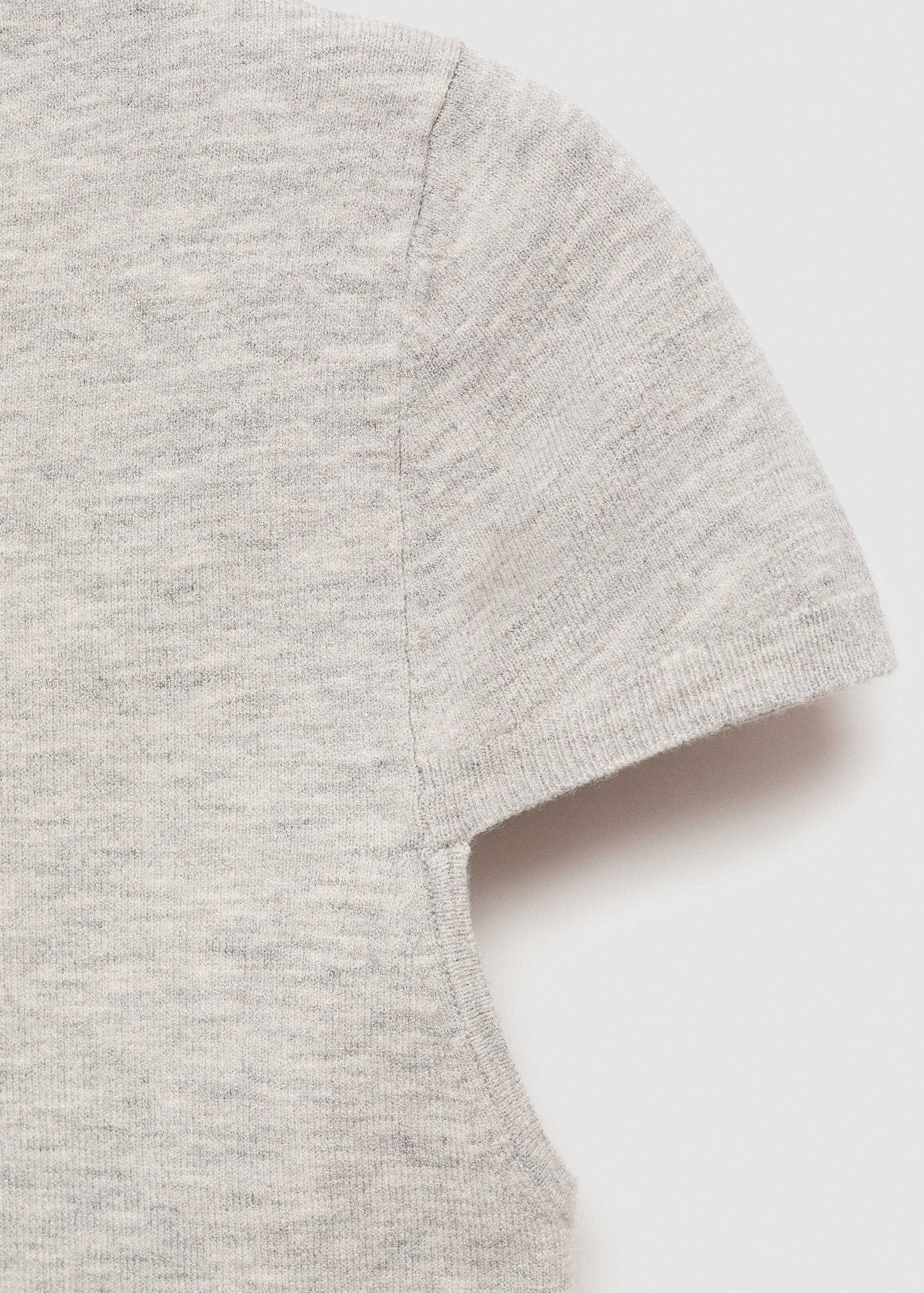 Kurzärmliges Strick-T-Shirt - Detail des Artikels 0