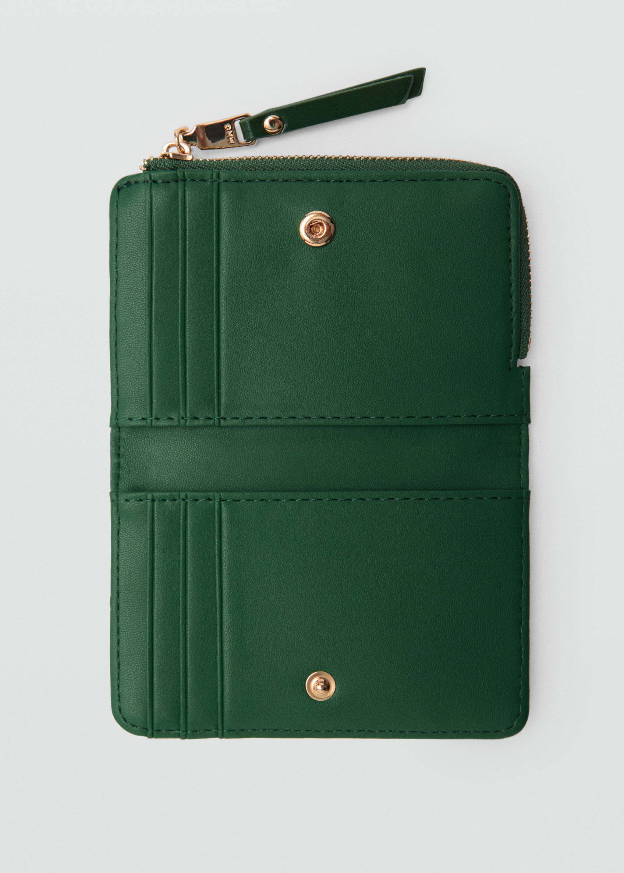 Brieftasche mit Ziernähten - Mittlere Ansicht