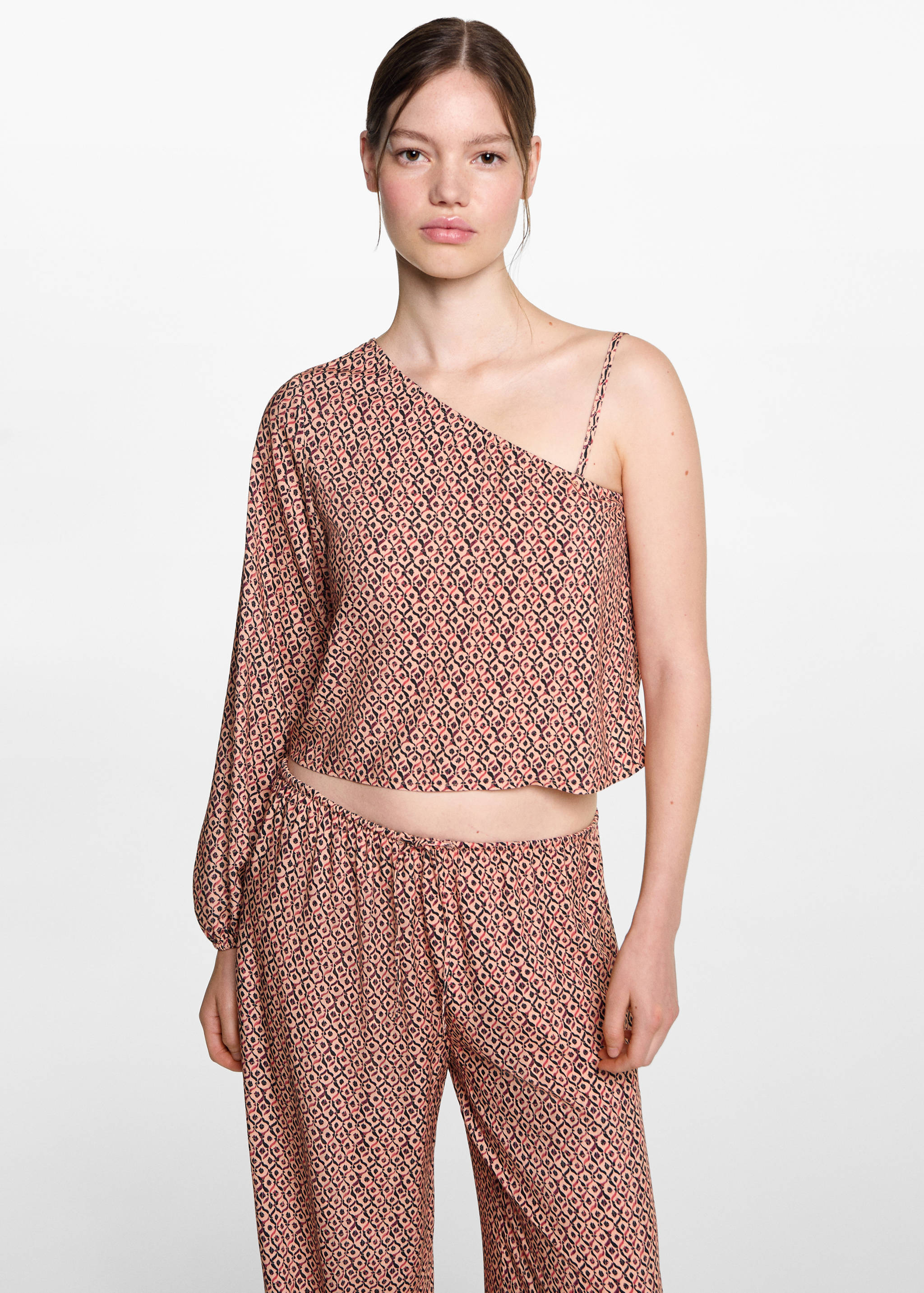 Pantalon fluide imprimé - Plan moyen