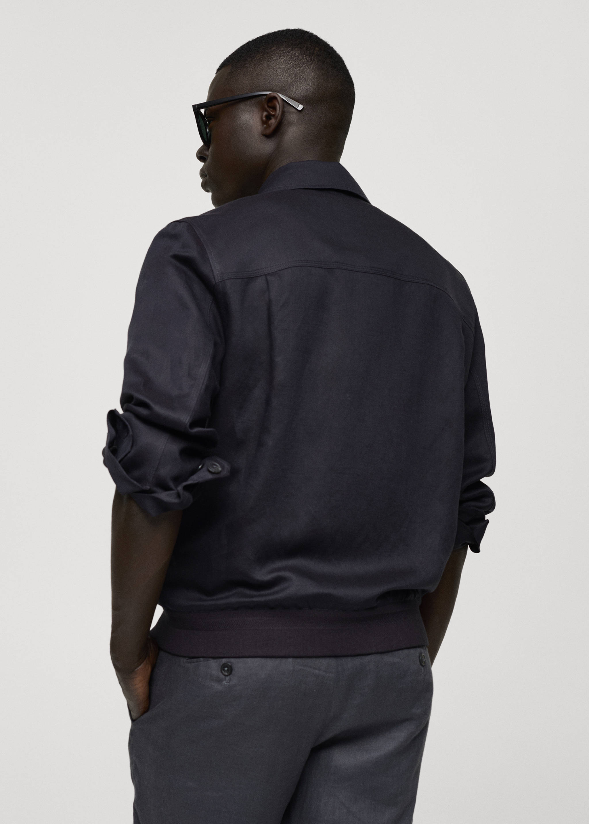 Tencel-linen blend overshirt - Reverse of the article