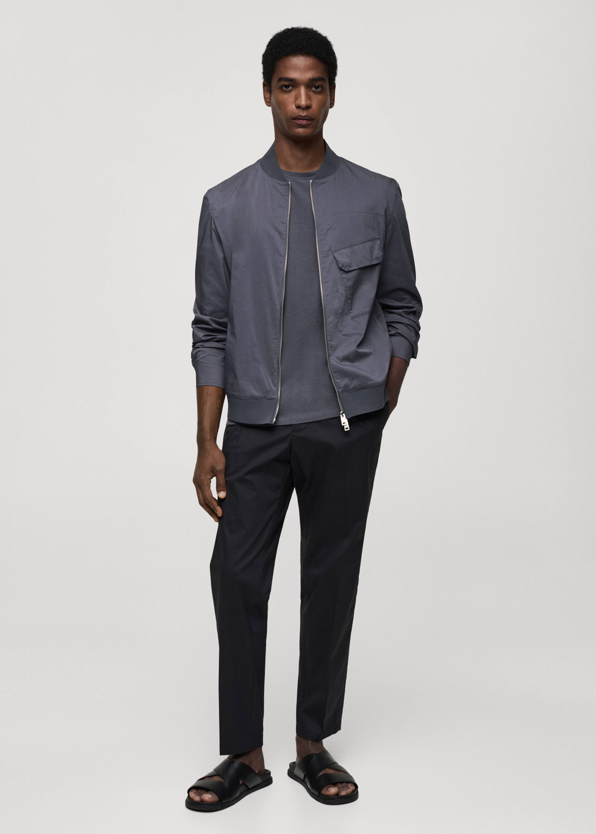 Bomberjack met zak - Overzichtstekening