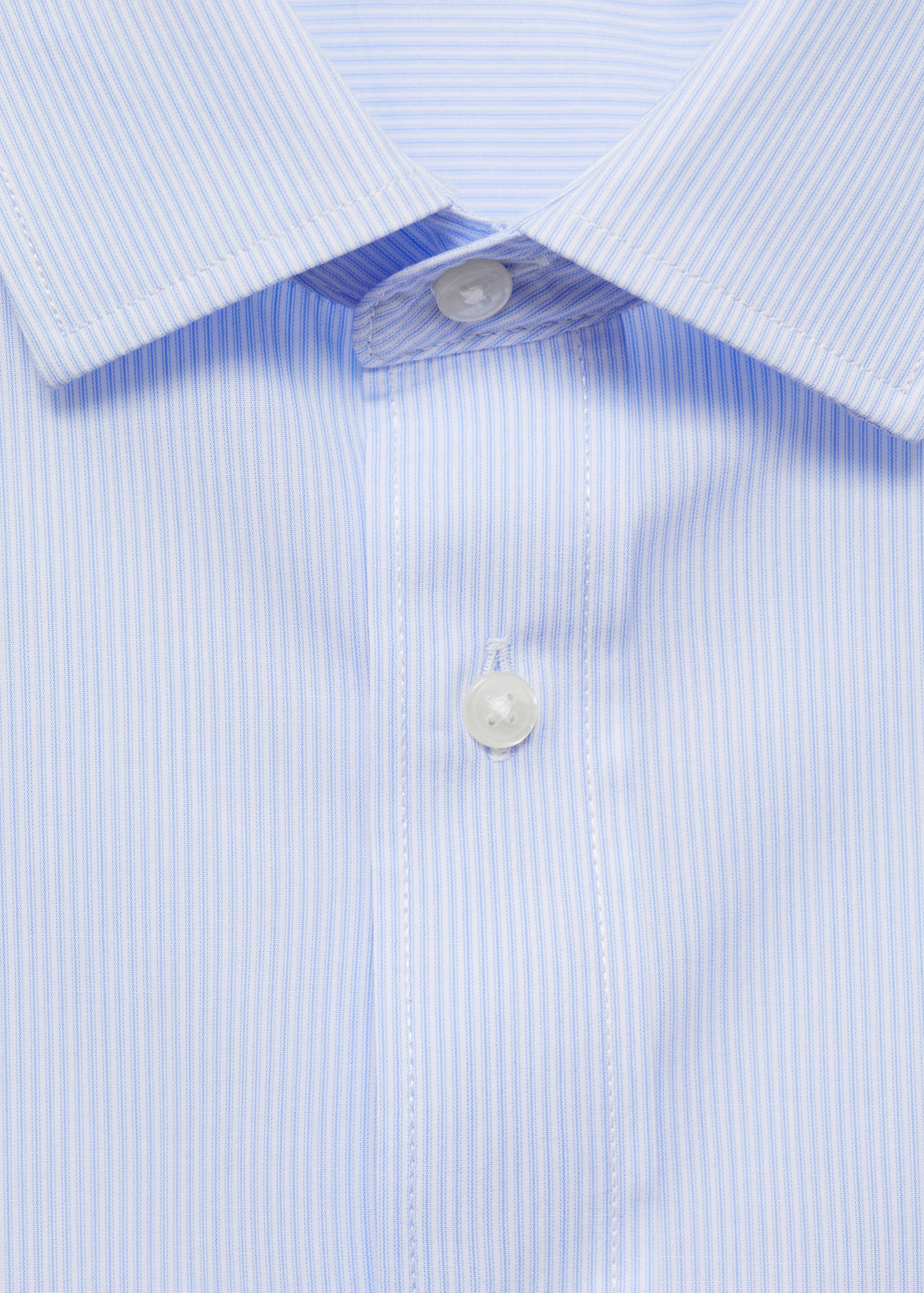 Regular-fit striped 100% cotton shirt - Details of the article 8