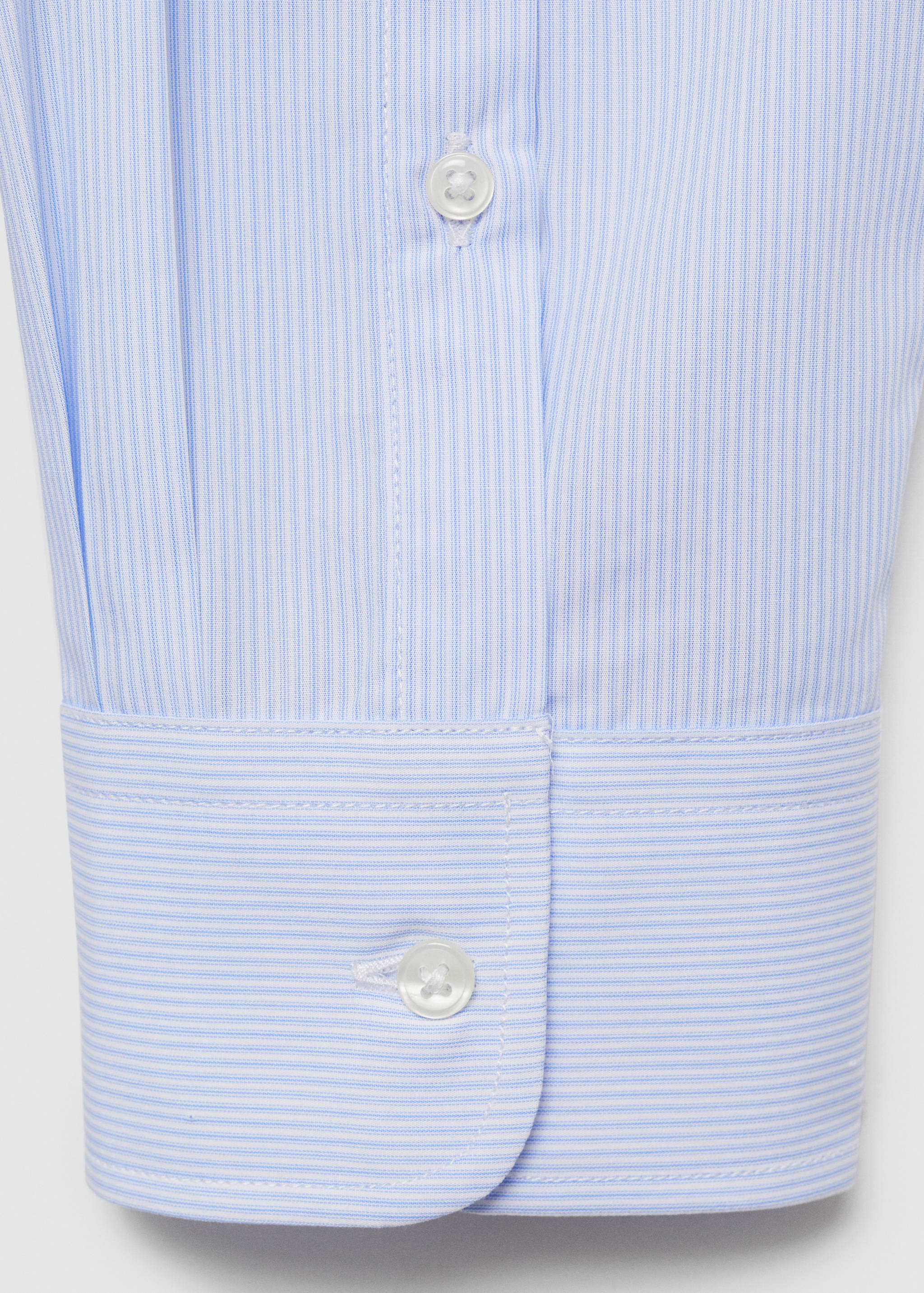 Regular-fit striped 100% cotton shirt - Details of the article 0