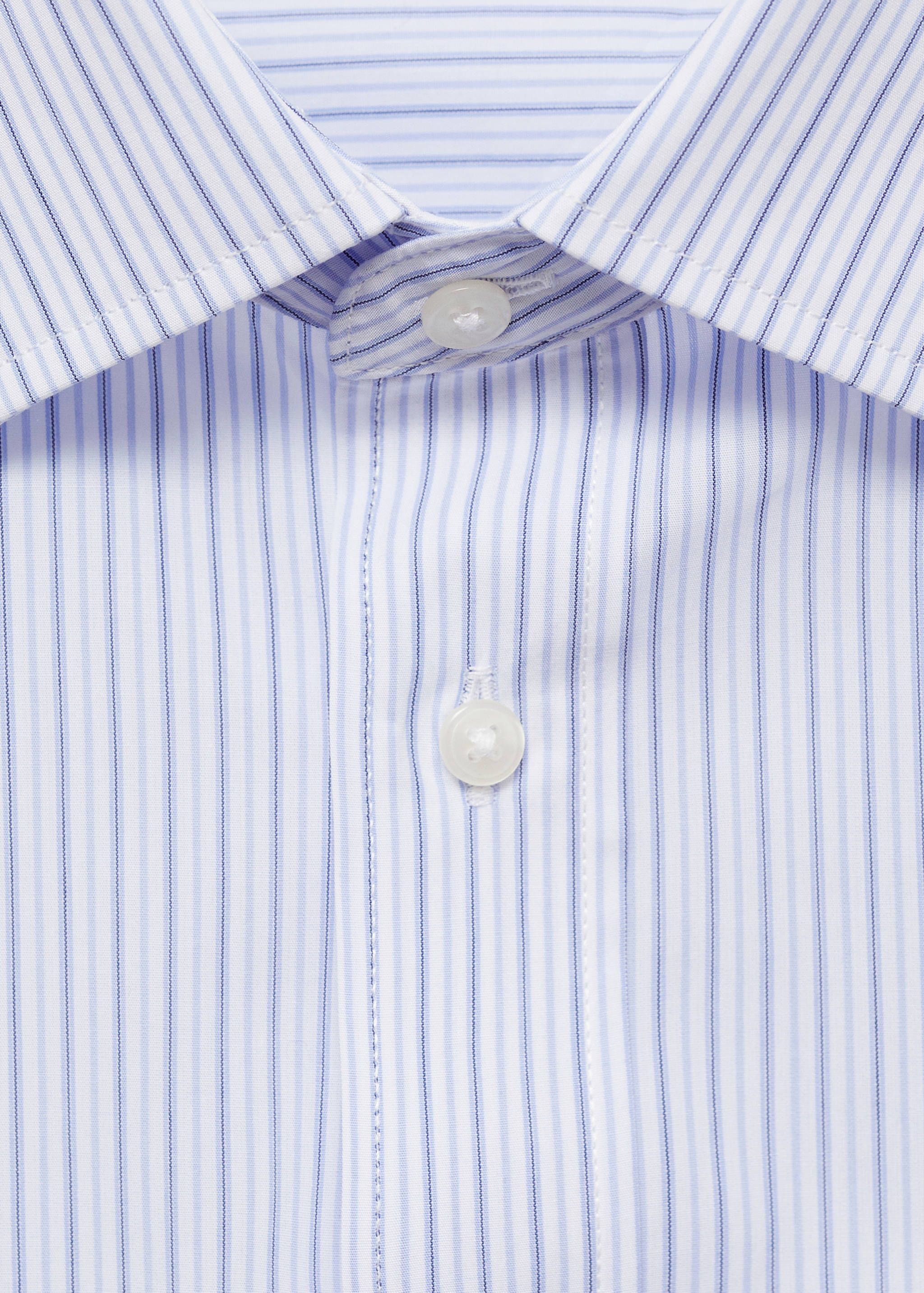 Regular-fit striped 100% cotton shirt - Details of the article 8