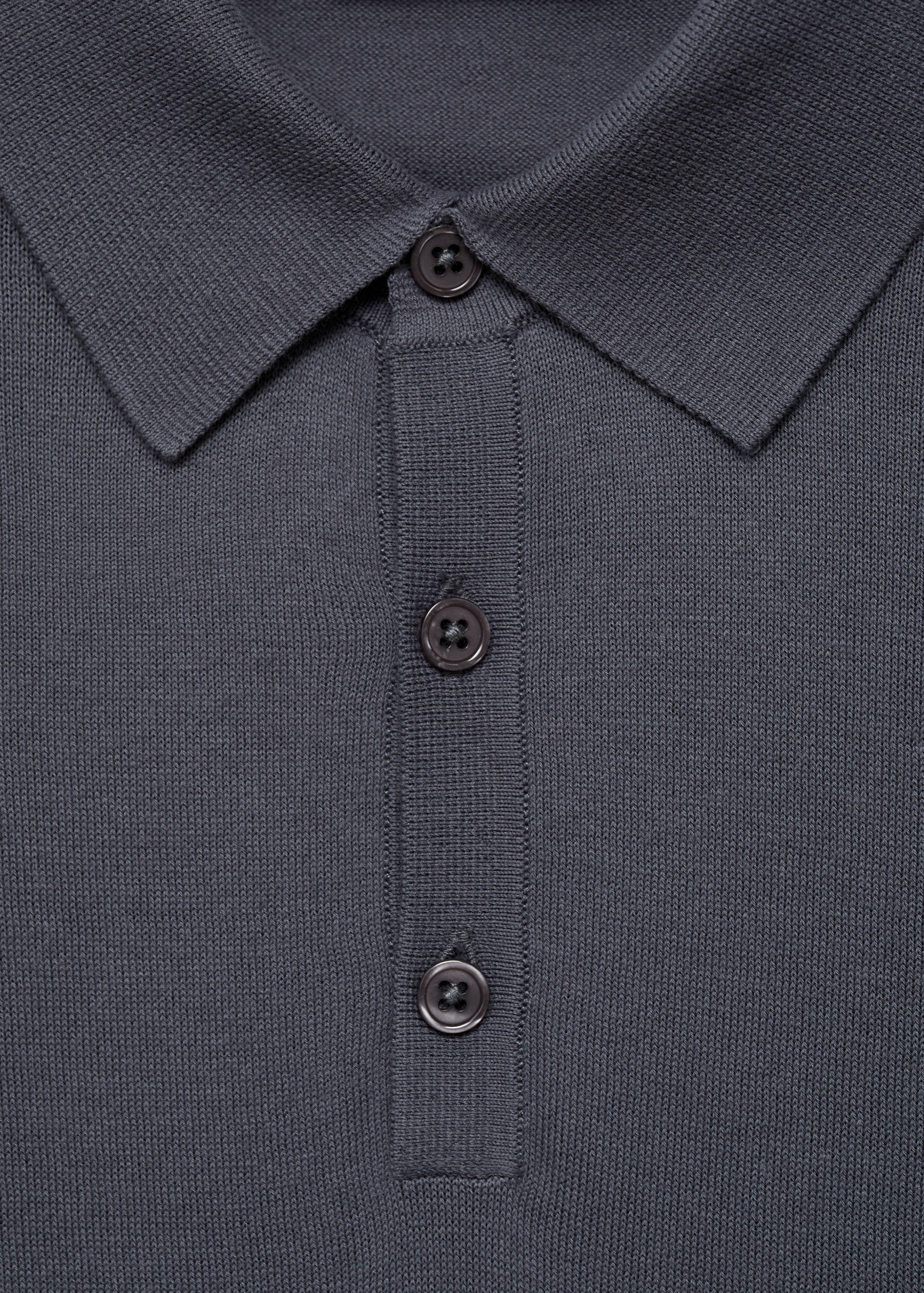 100% cotton knitted polo shirt - Details of the article 8