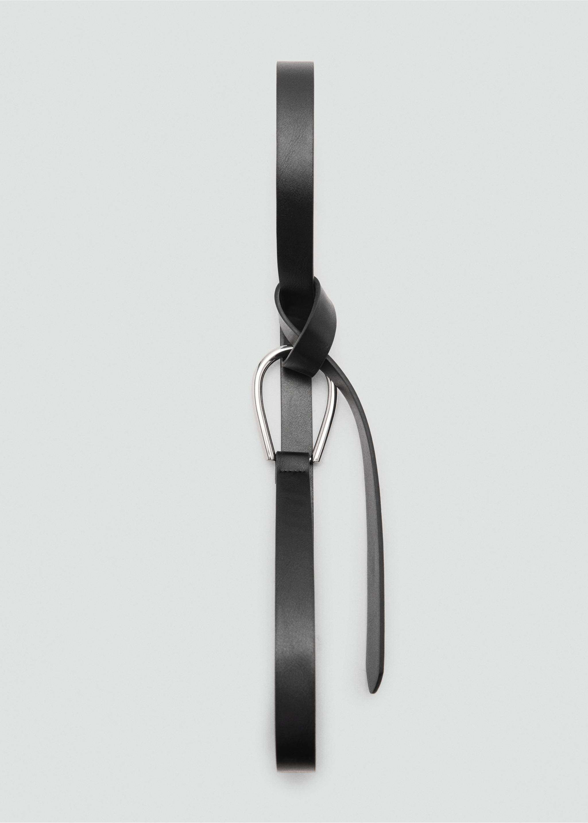 Ceinture boucle ovale - Détail de l'article 2, Noir. Ref: 77022542-00.