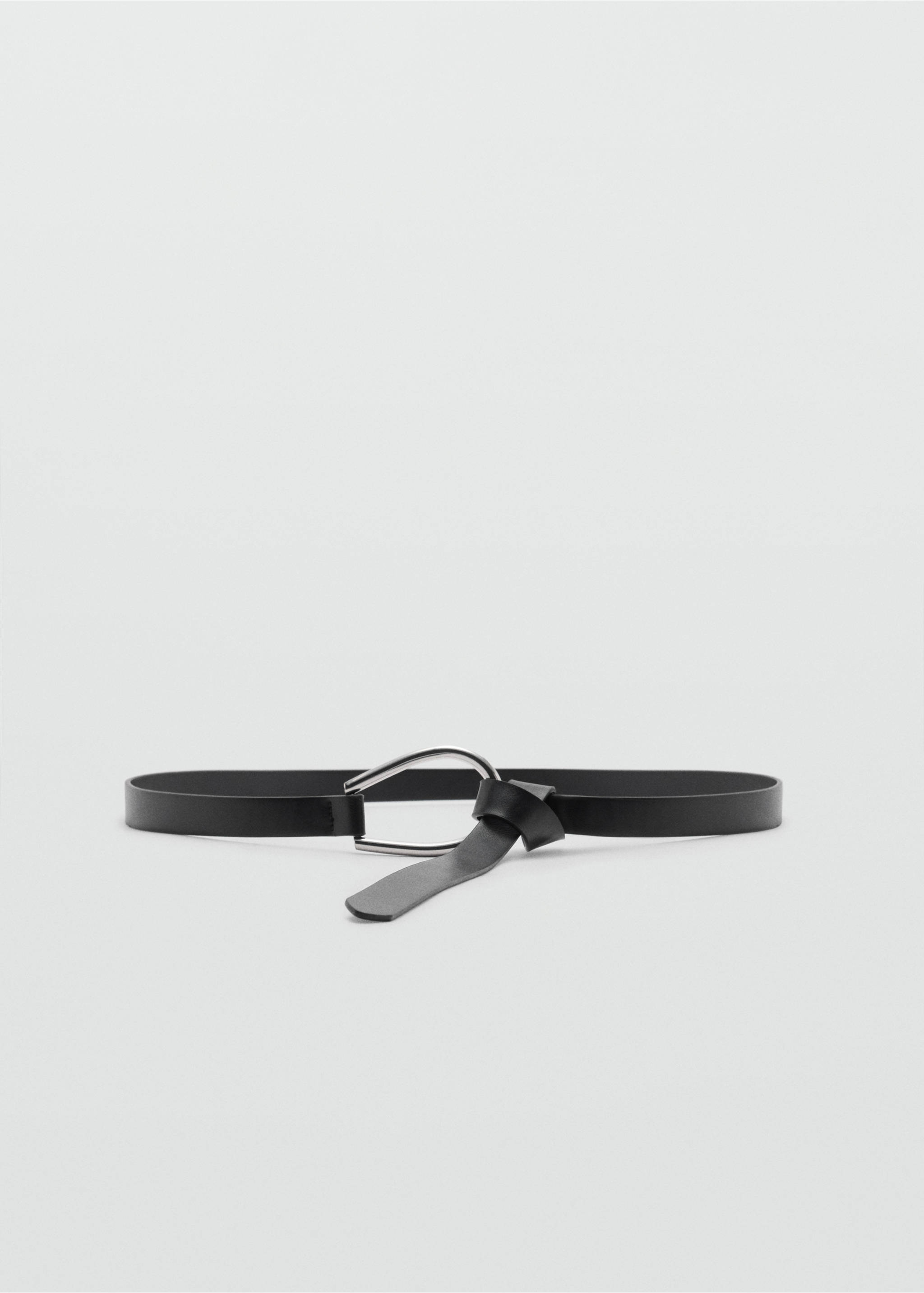 Ceinture boucle ovale - Article sans modèle, Noir. Ref: 77022542-00.