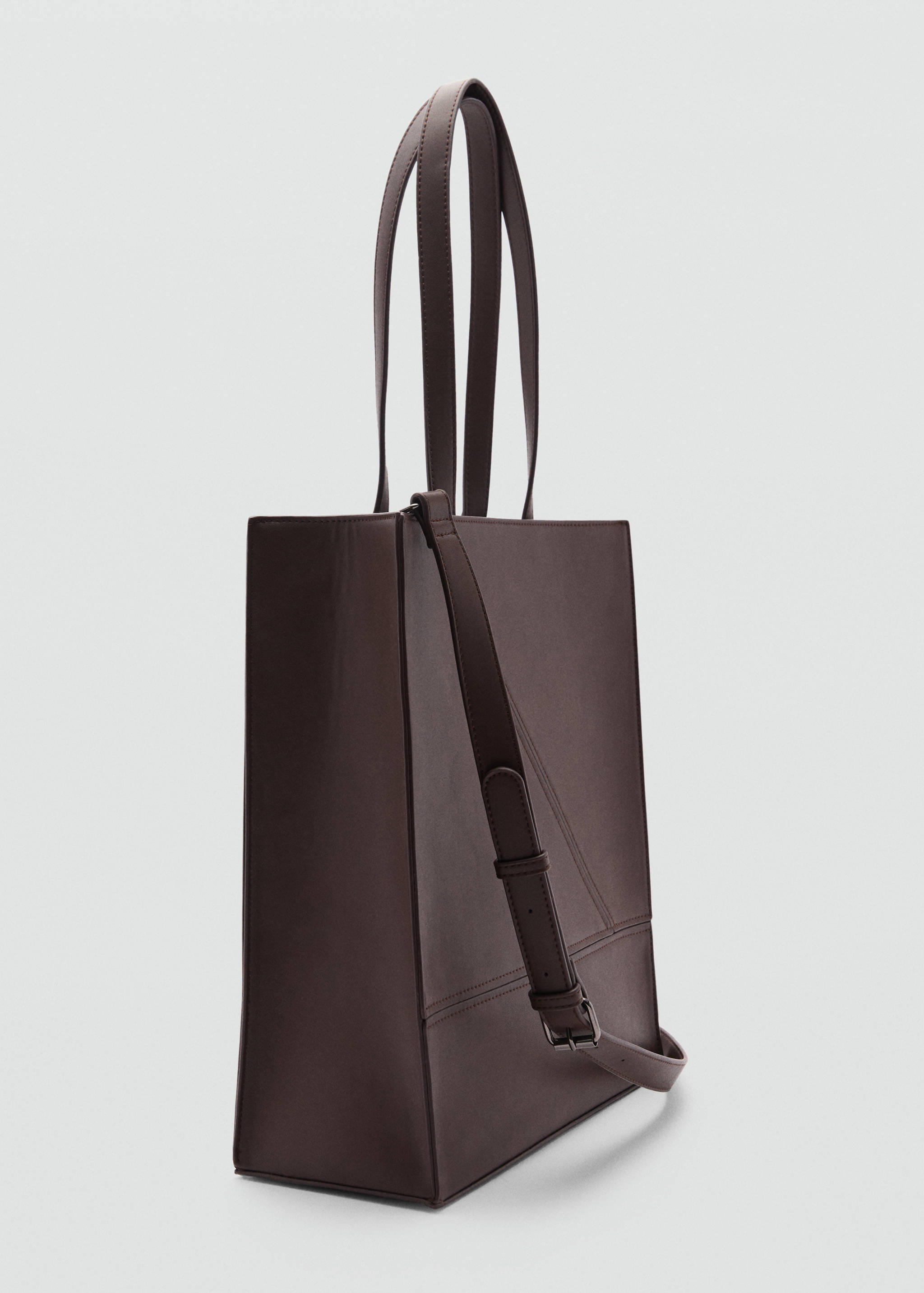 Tote-Bag mit Leder-Effekt - Mittlere Ansicht