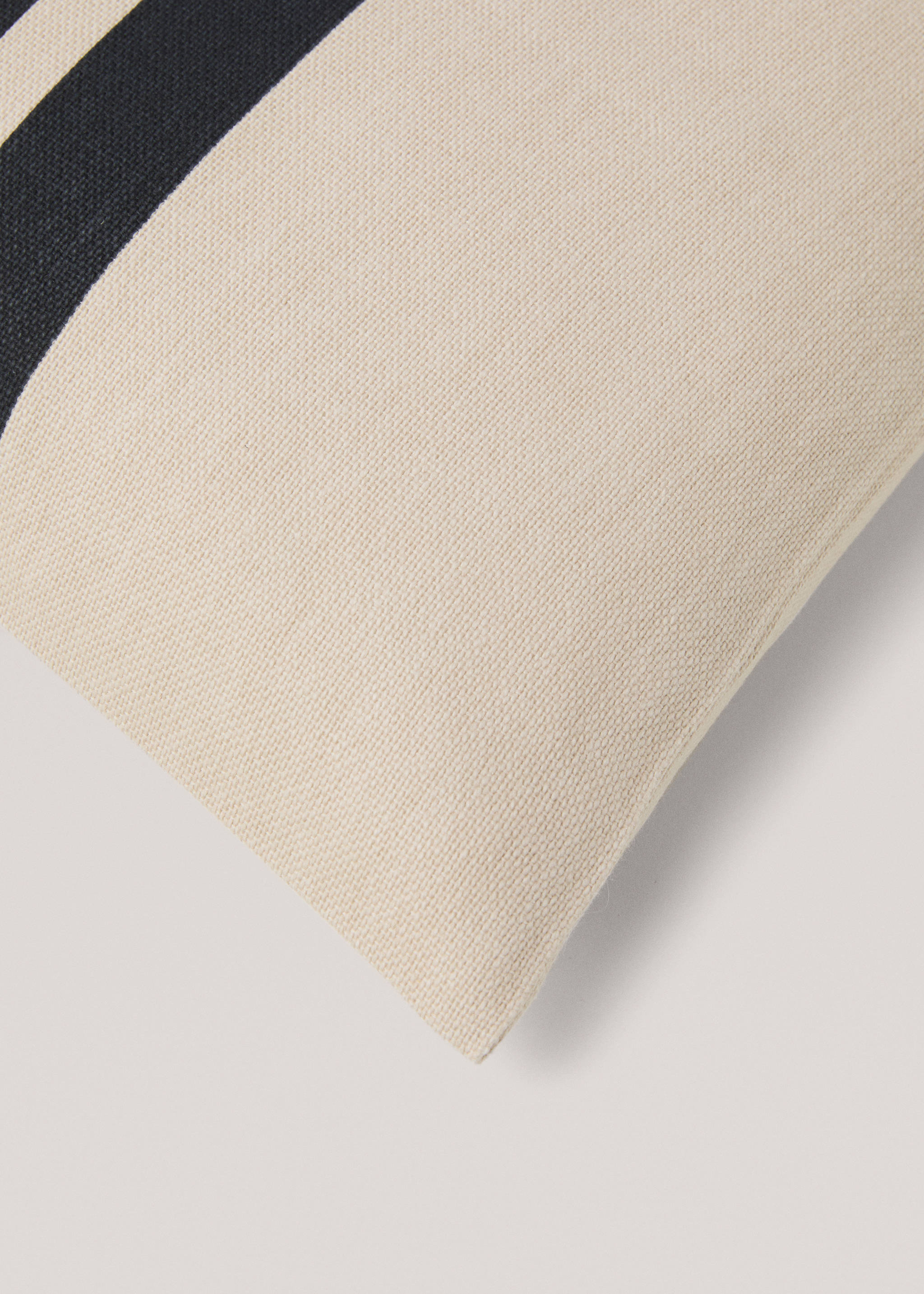 Double-stripe cotton cushion cover 45x45cm - Details of the article 4
