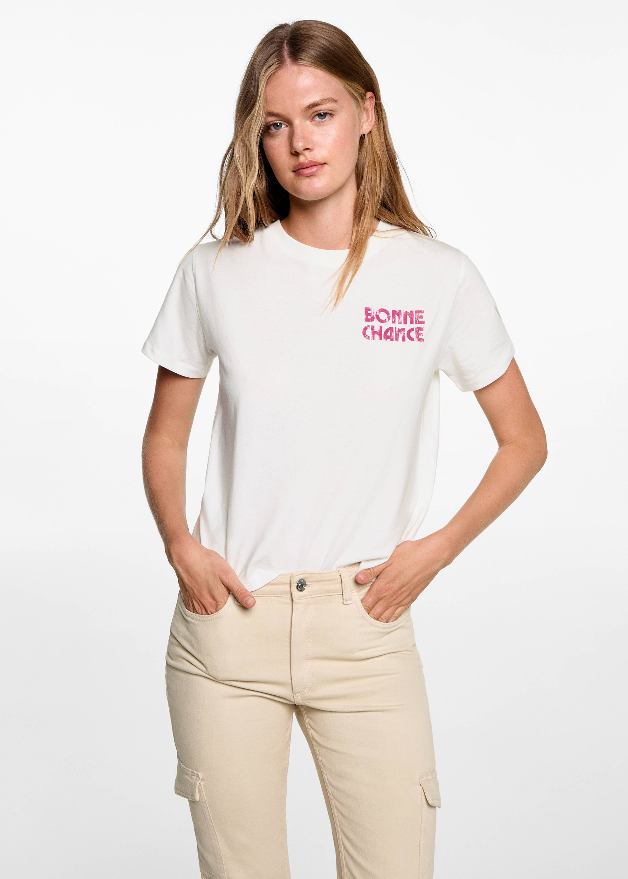 Flared cargo jeans - Medium plane