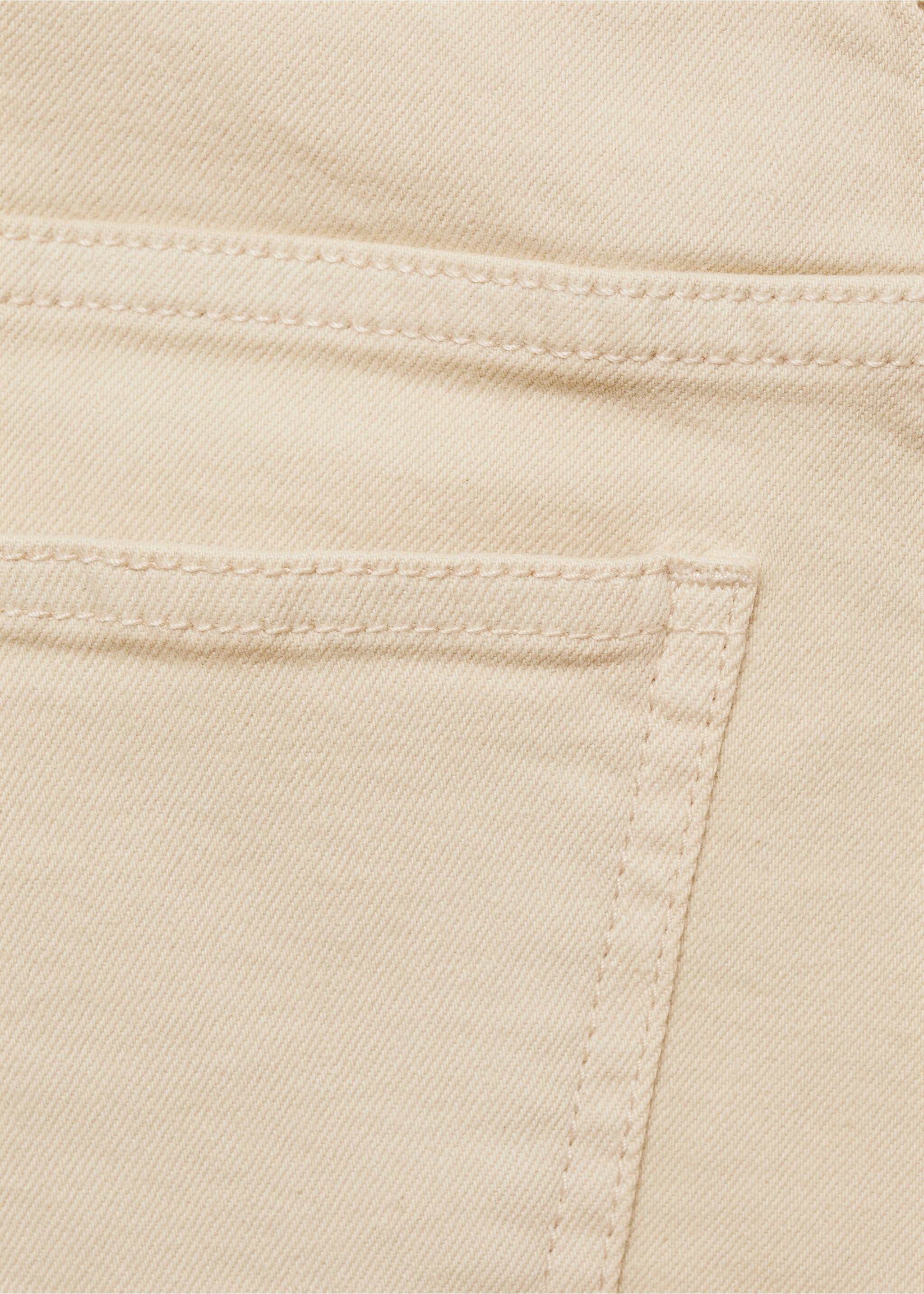 Flared cargo jeans - Details of the article 0, Beige. Ref: 77022549-00.