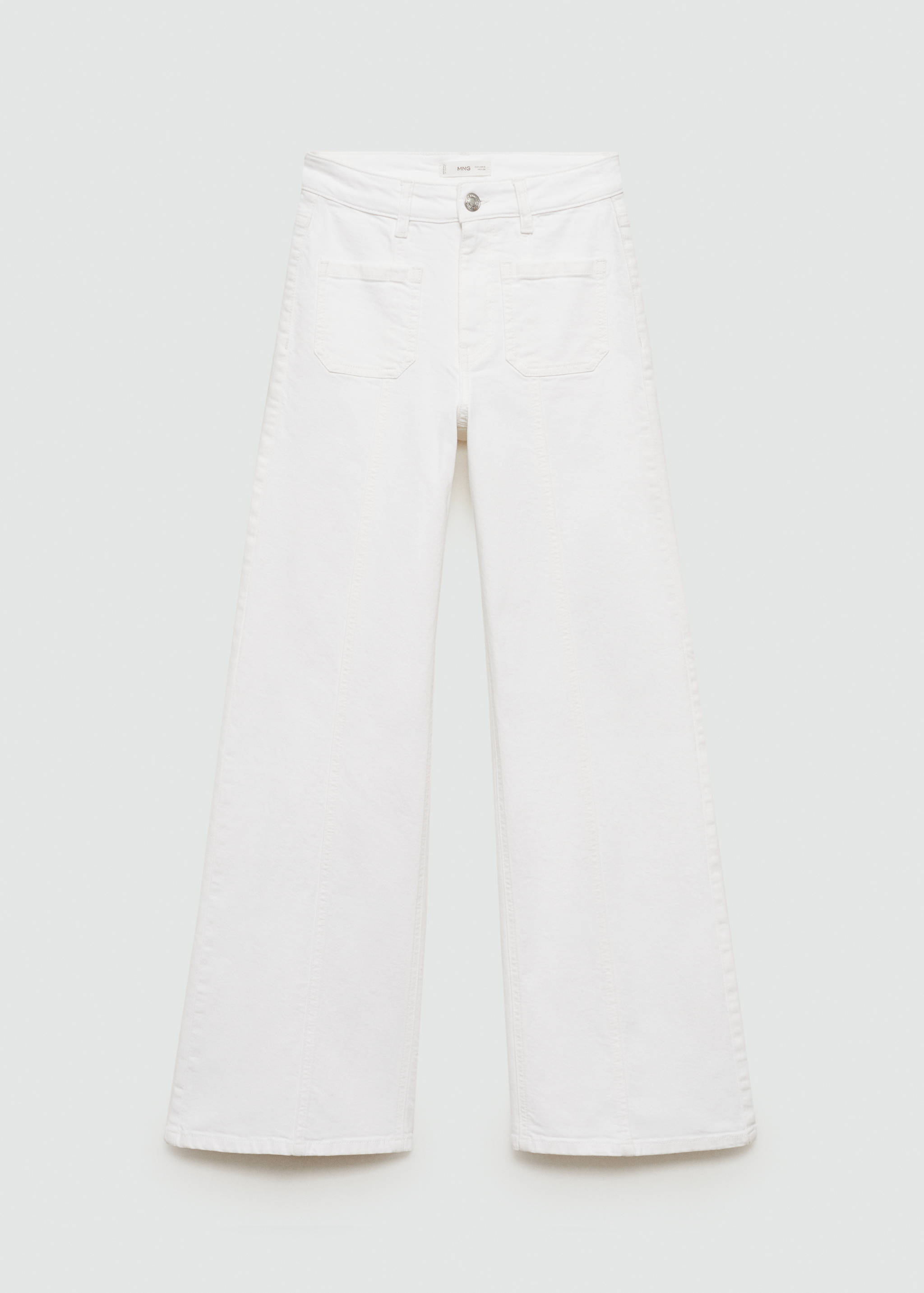 Wide-leg jeans with decorative seams - Article without model