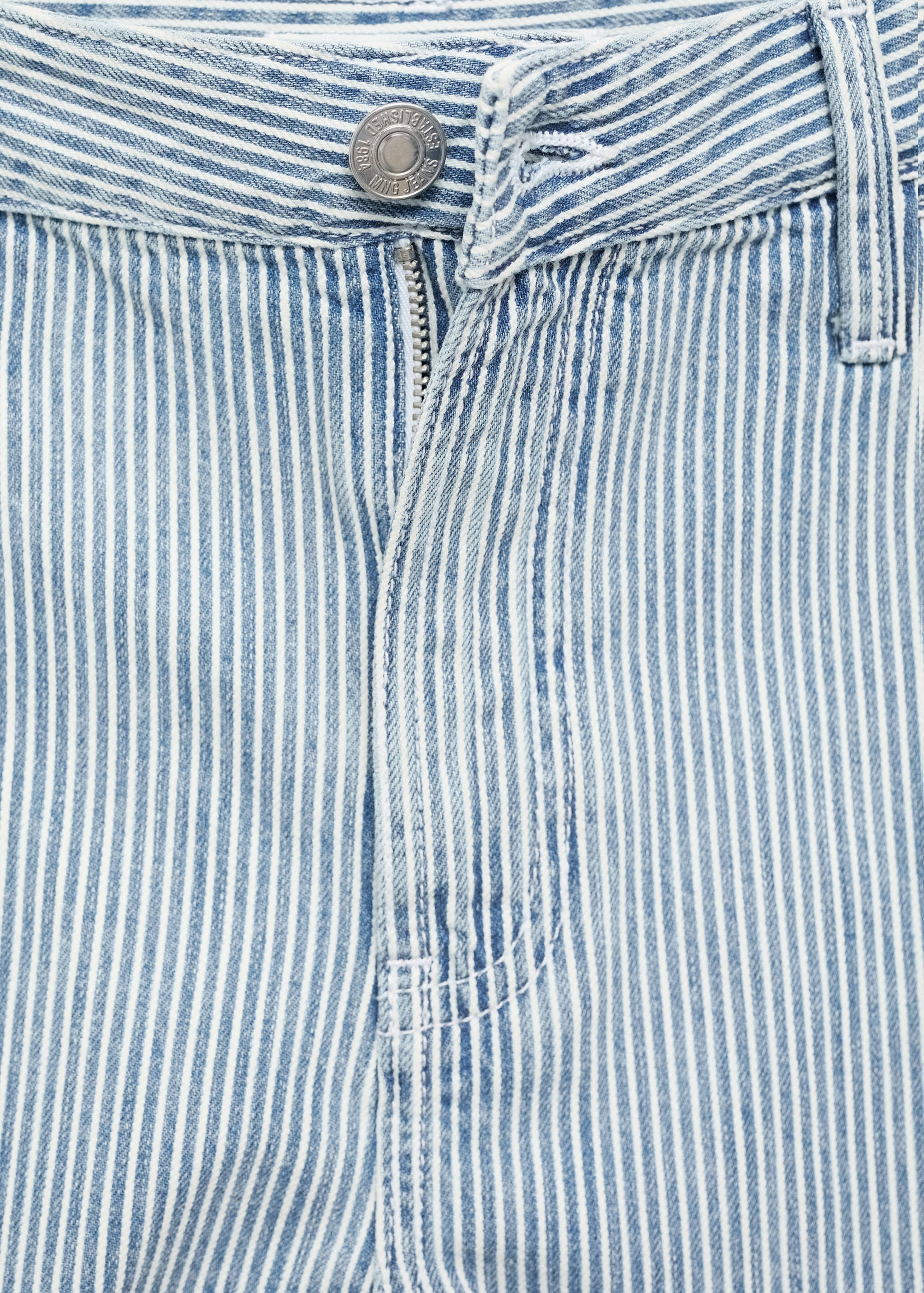 Stripe-print denim shorts - Details of the article 8