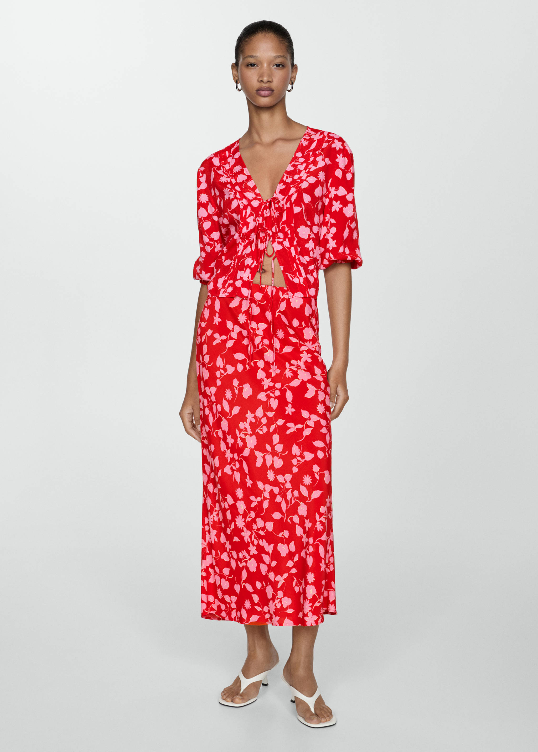 Blusa estampada lazo - Plano general