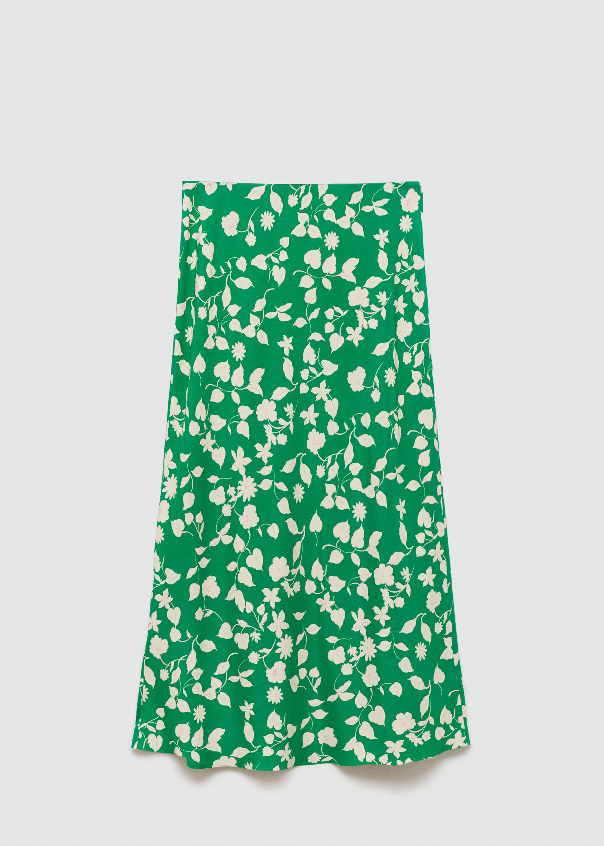 Printed long skirt - Article without model, Pastel Green. Ref: 77022919-00.
