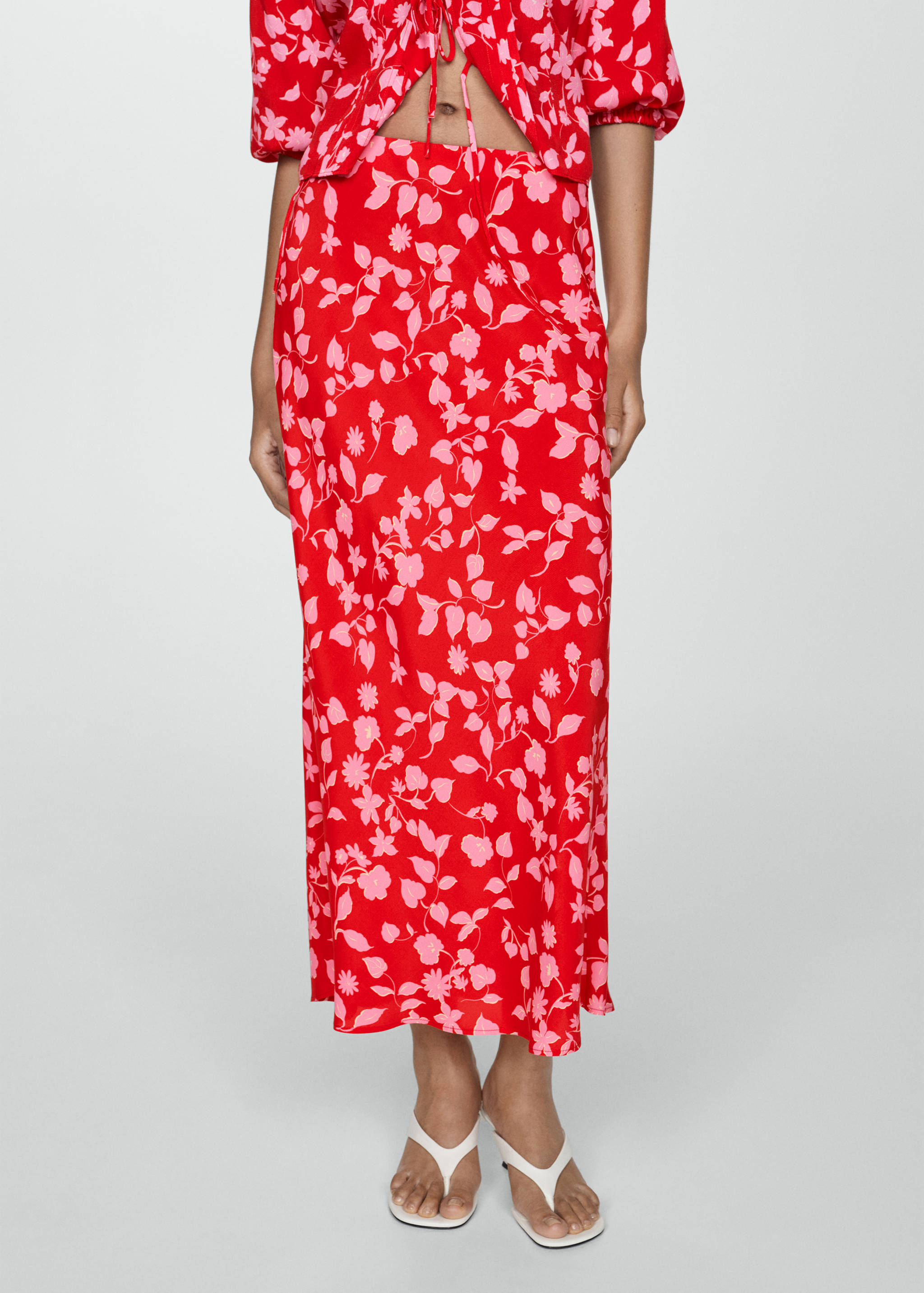 Printed long skirt - Medium plane
