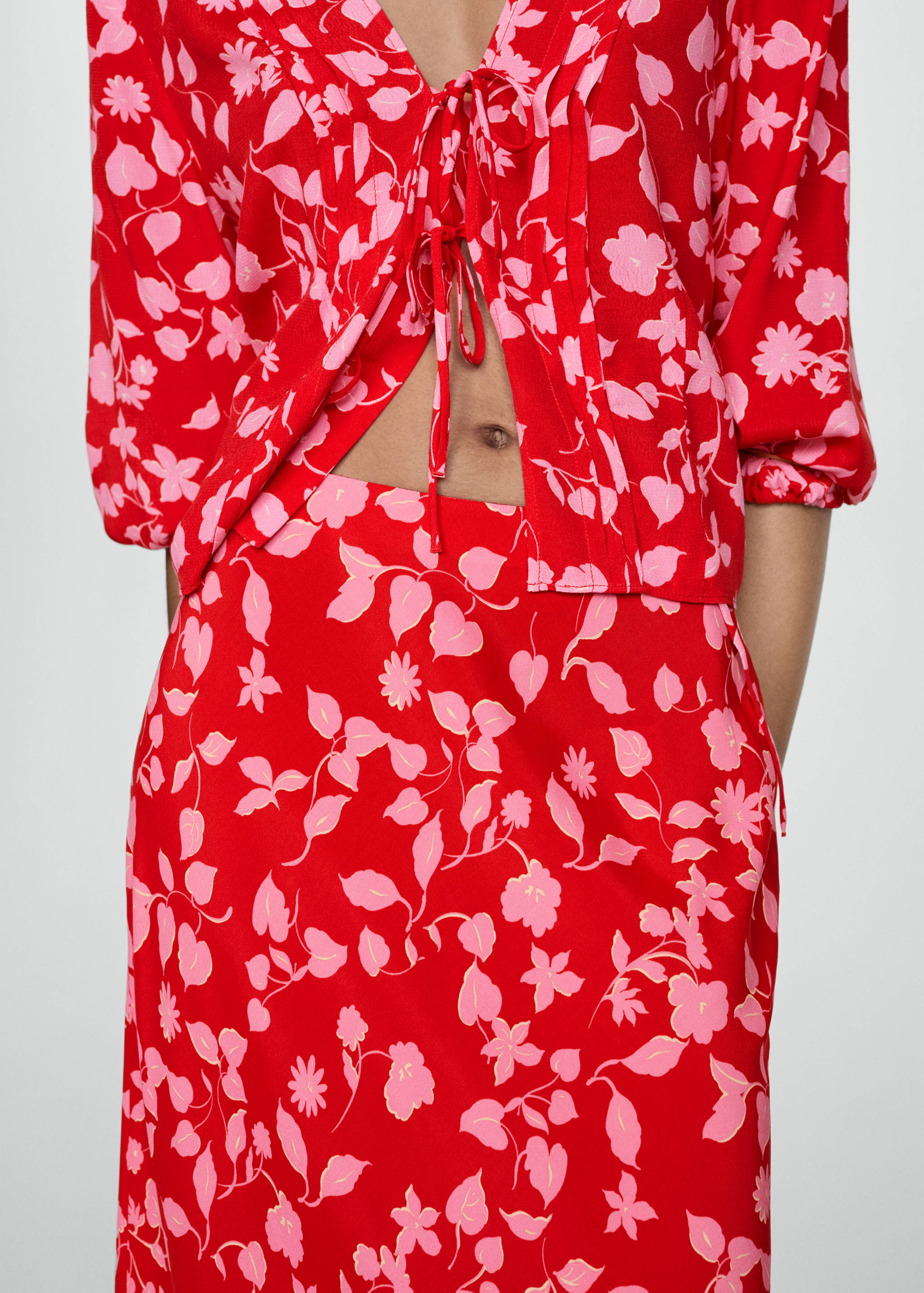 Printed long skirt - Details of the article 6