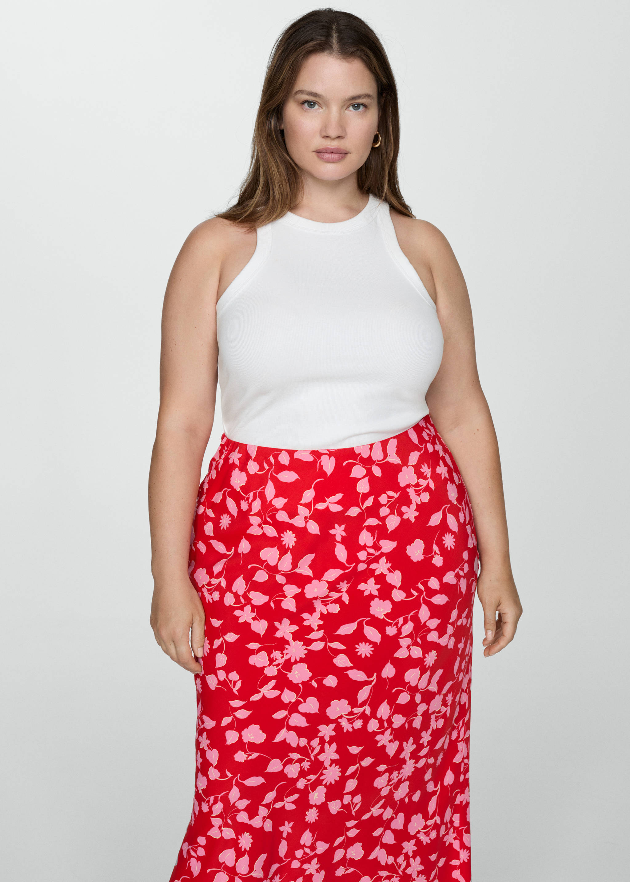 Printed long skirt - Details of the article 5