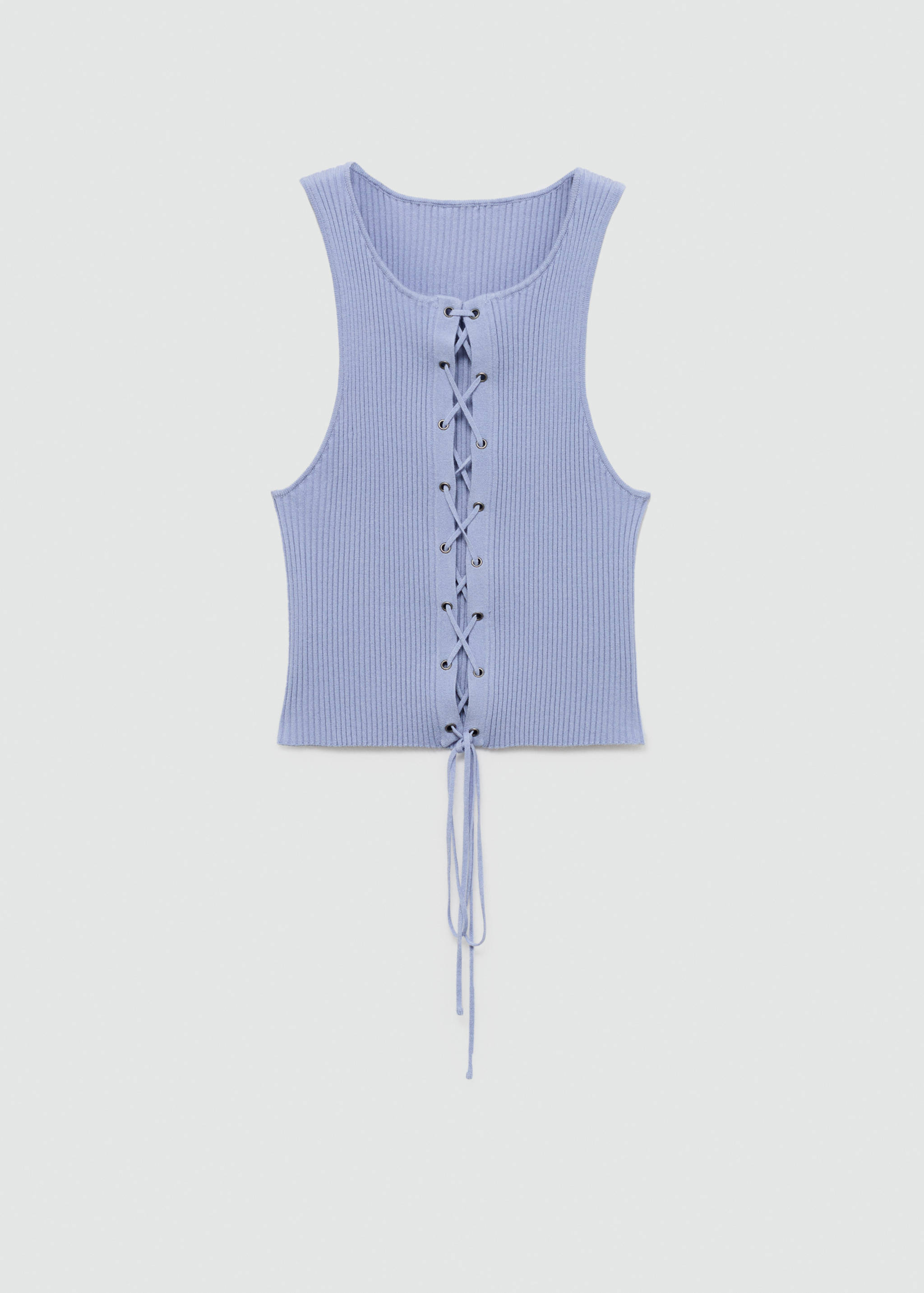 Gebreide top met strik - Artikel zonder model