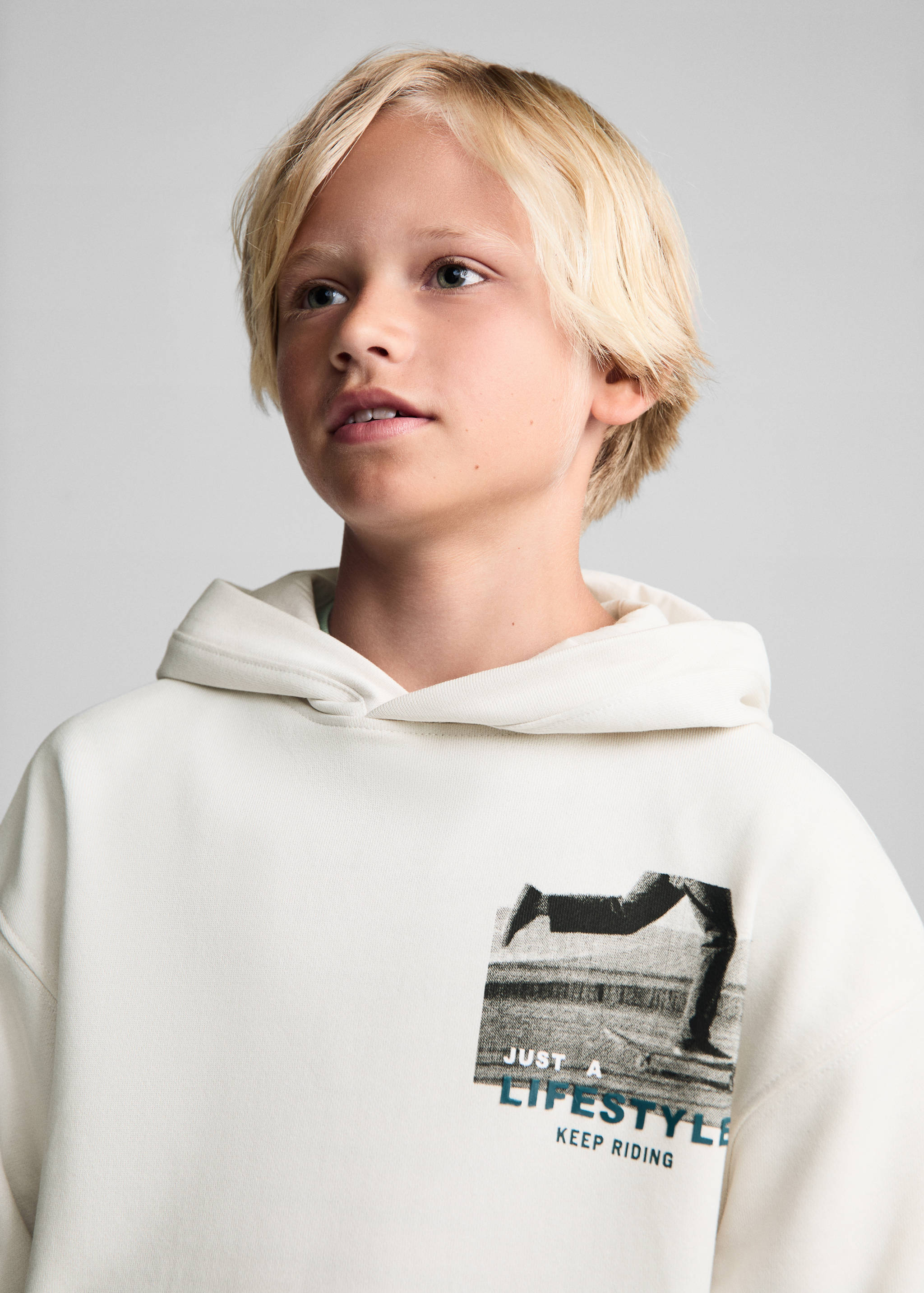 Sudadera algodón estampada - Detalle del artículo 1