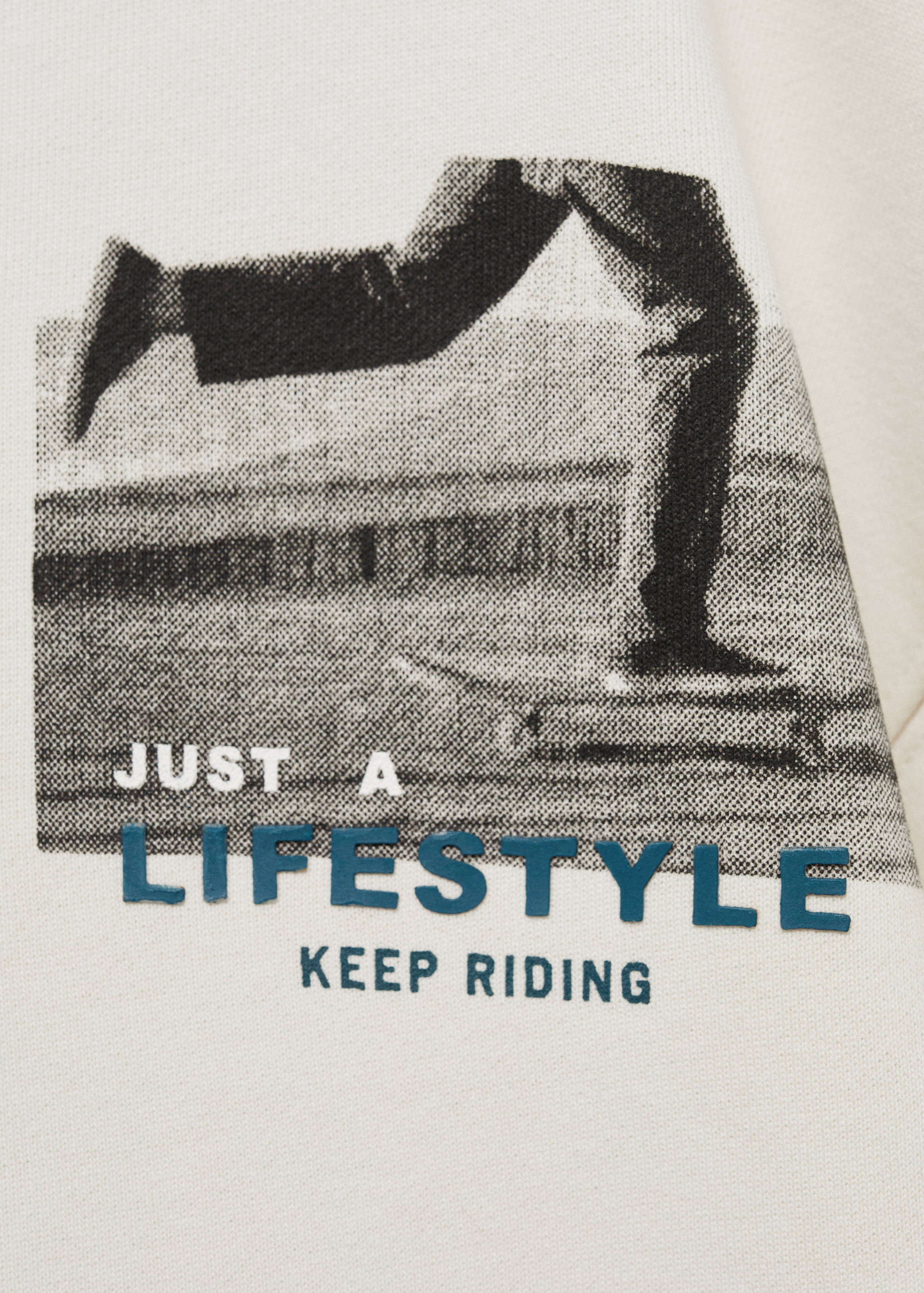 Sudadera algodón estampada - Detalle del artículo 0