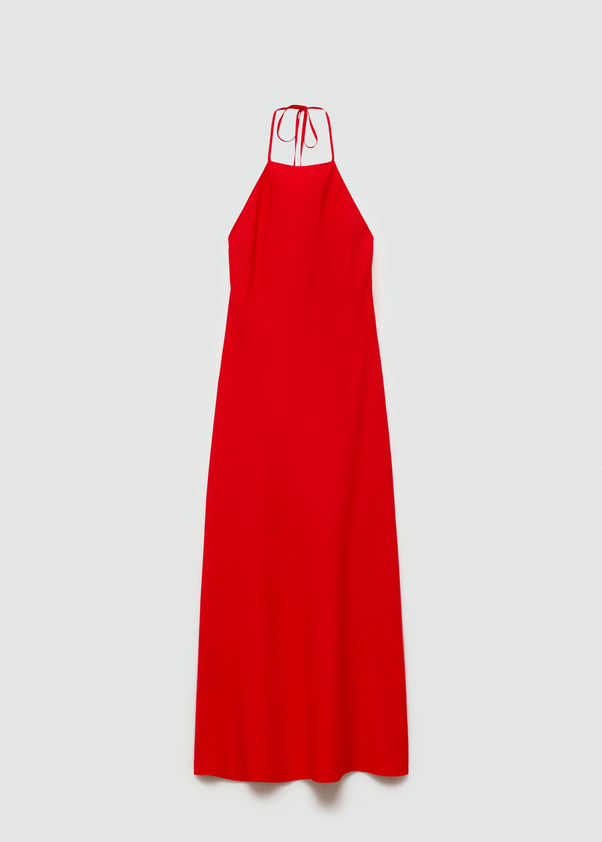 Vestido de linho com gola halter - Artigo sem modelo