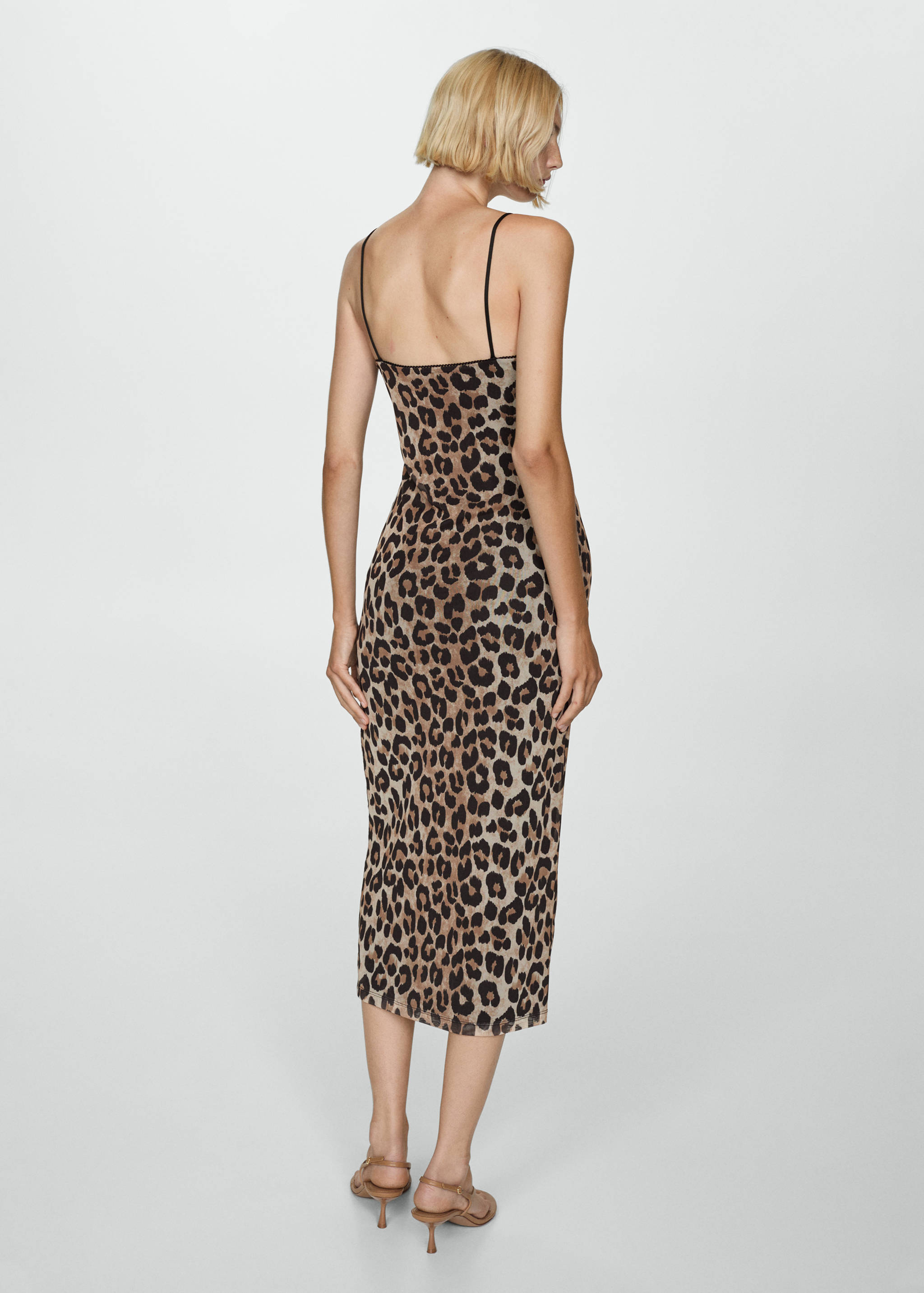 Leopard midi dress - Reverse of the article