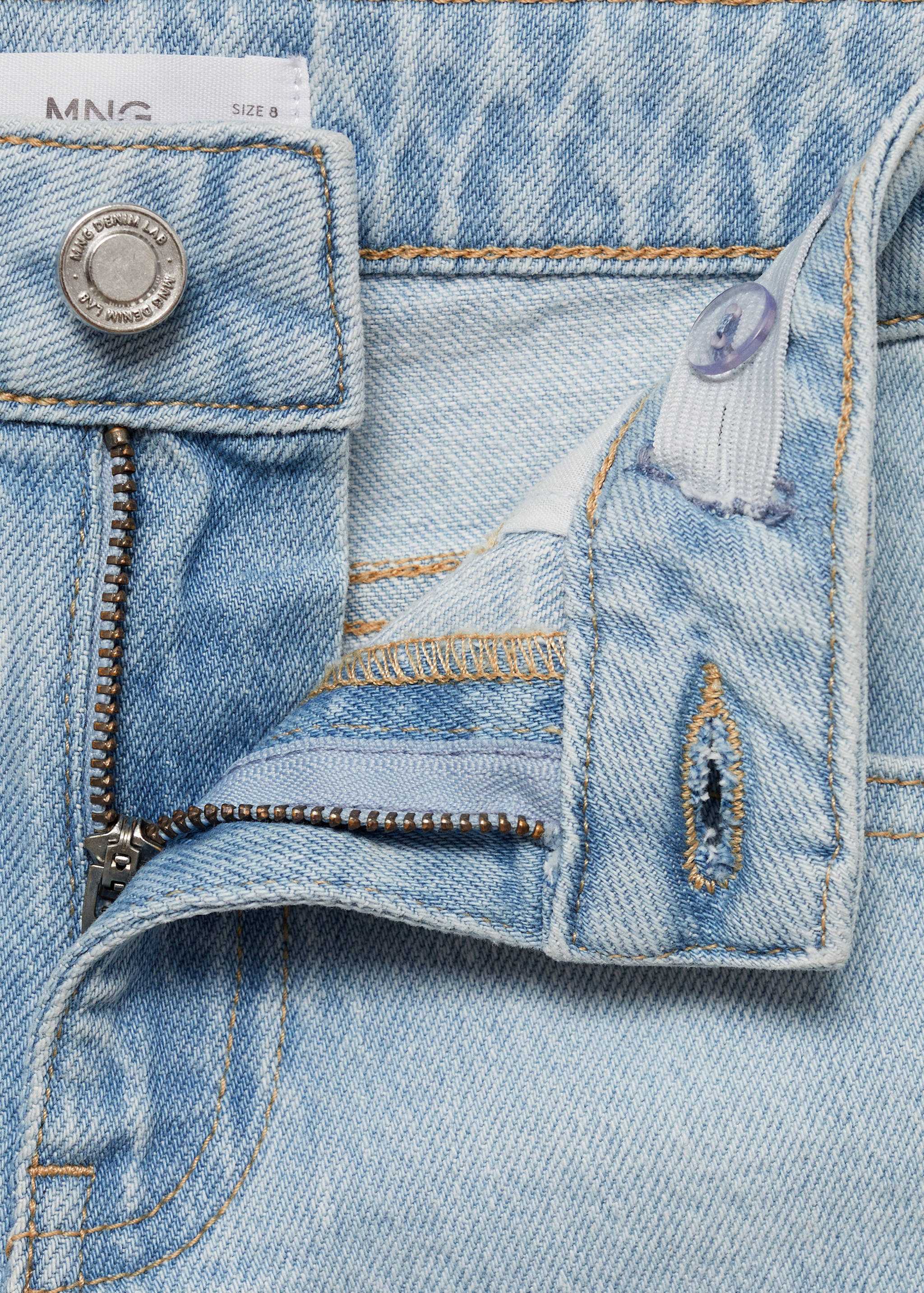 Straight jeans with turn-up - Details of the article 8
