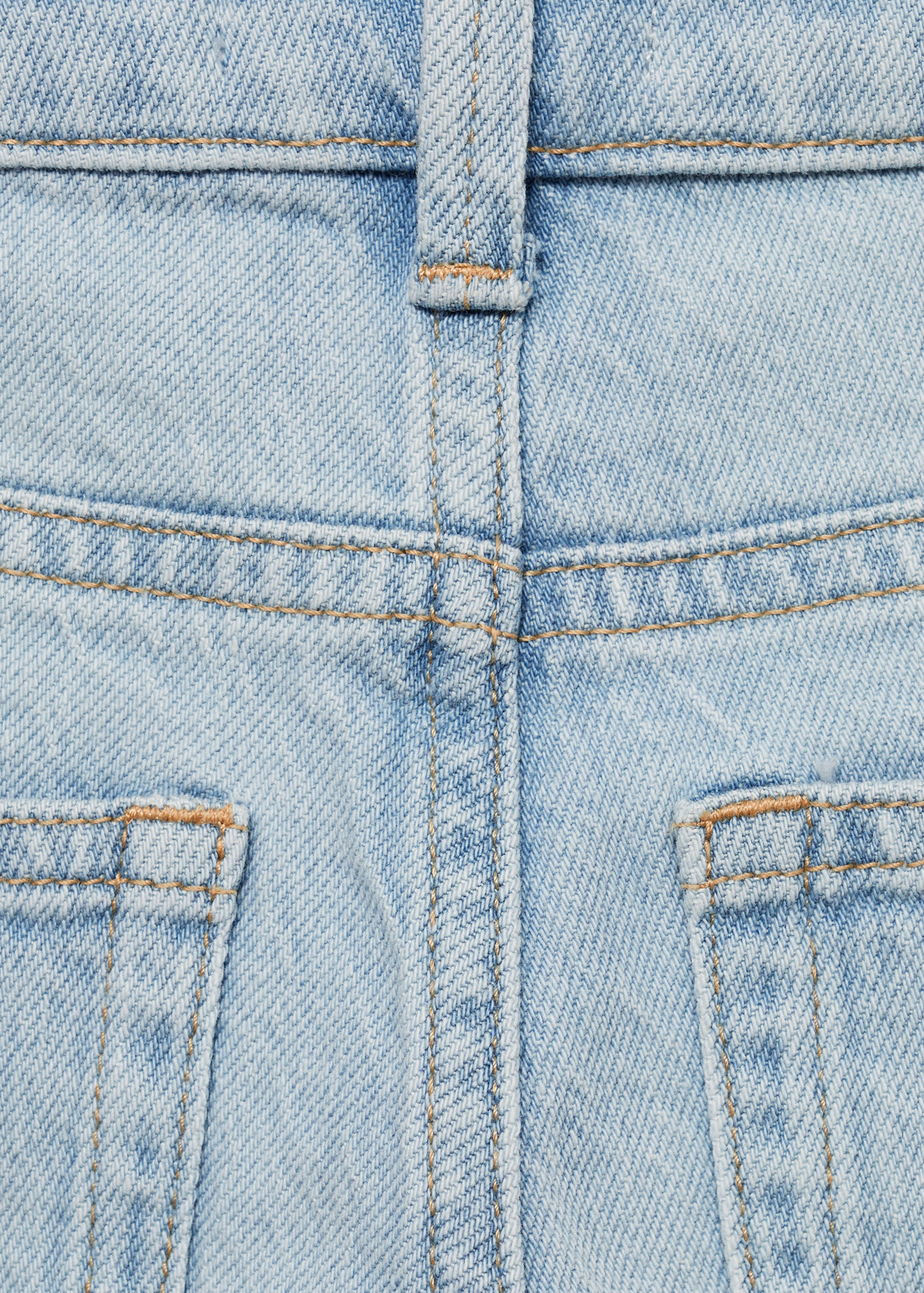 Straight jeans with turn-up - Details of the article 0