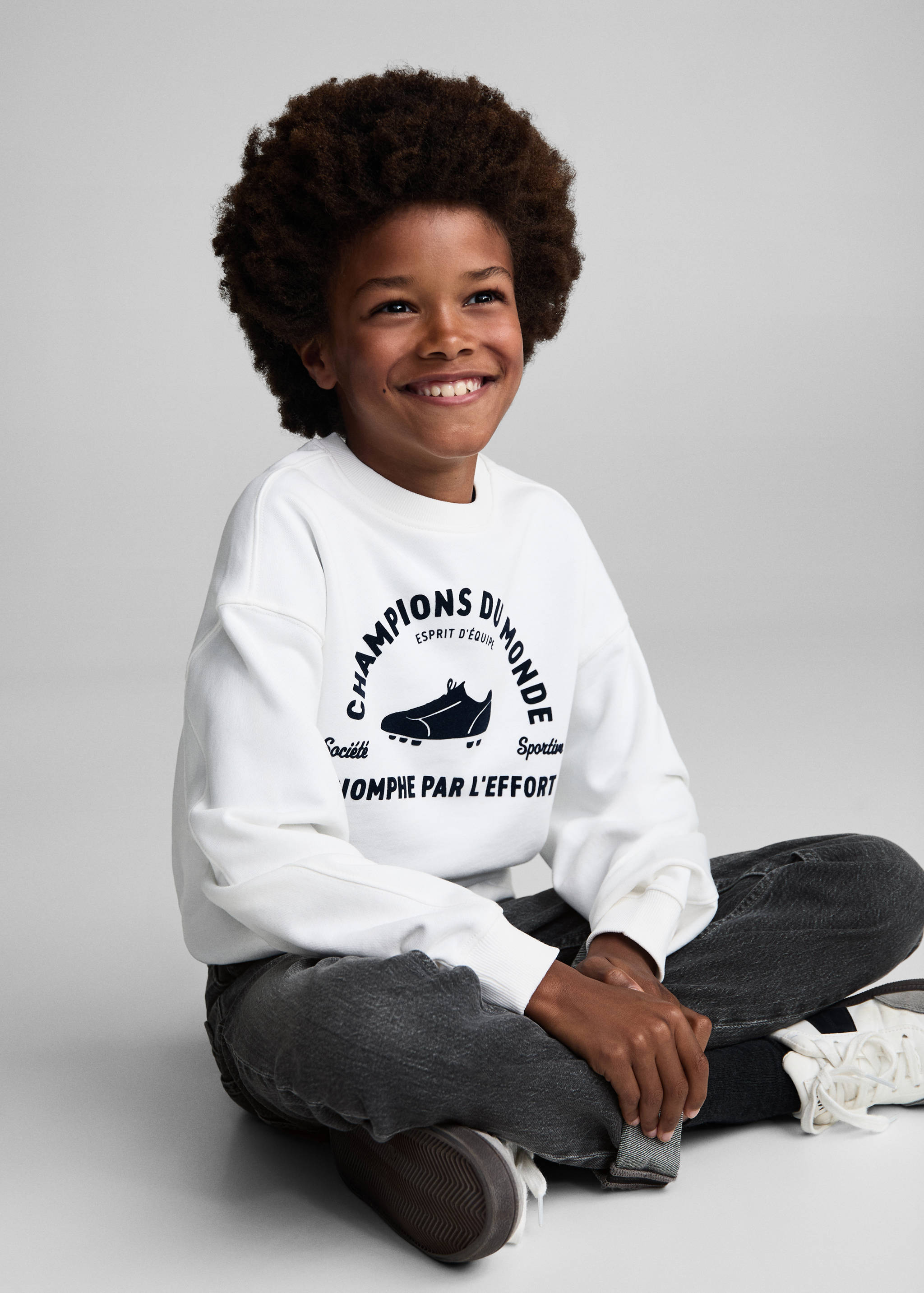 Straight jeans with turn-up - Details of the article 1