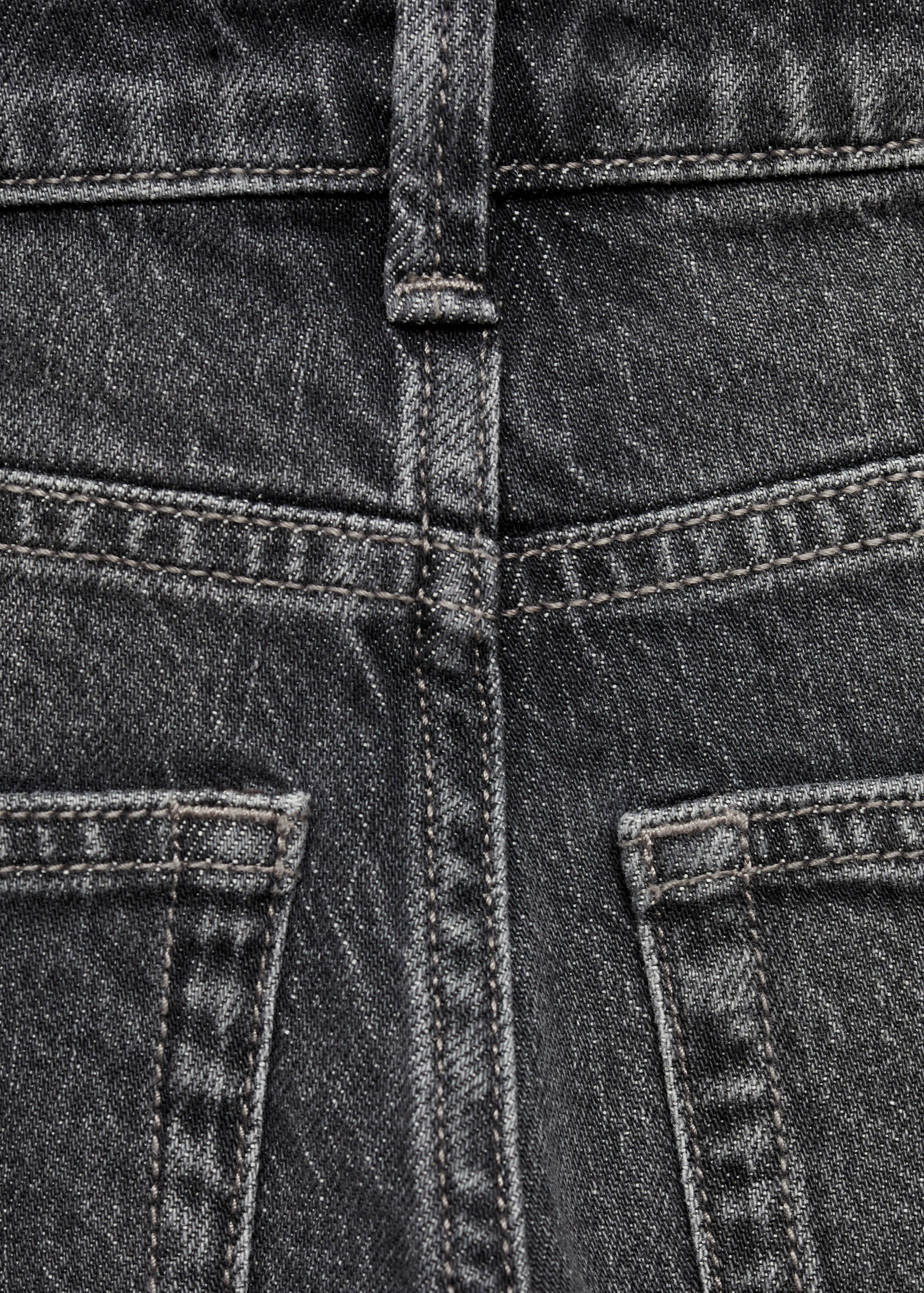 Straight jeans with turn-up - Details of the article 0