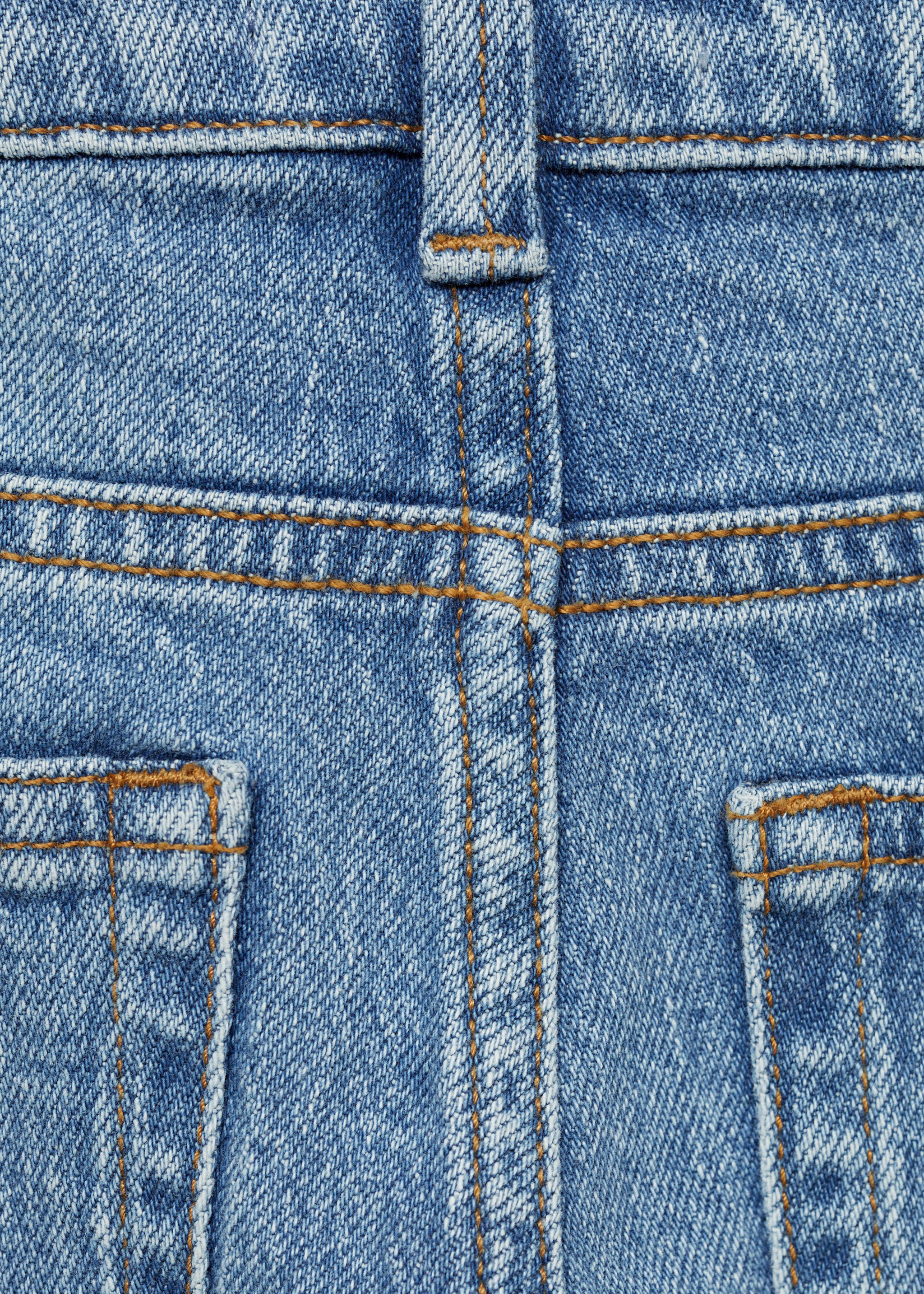 Straight jeans with turn-up - Details of the article 0