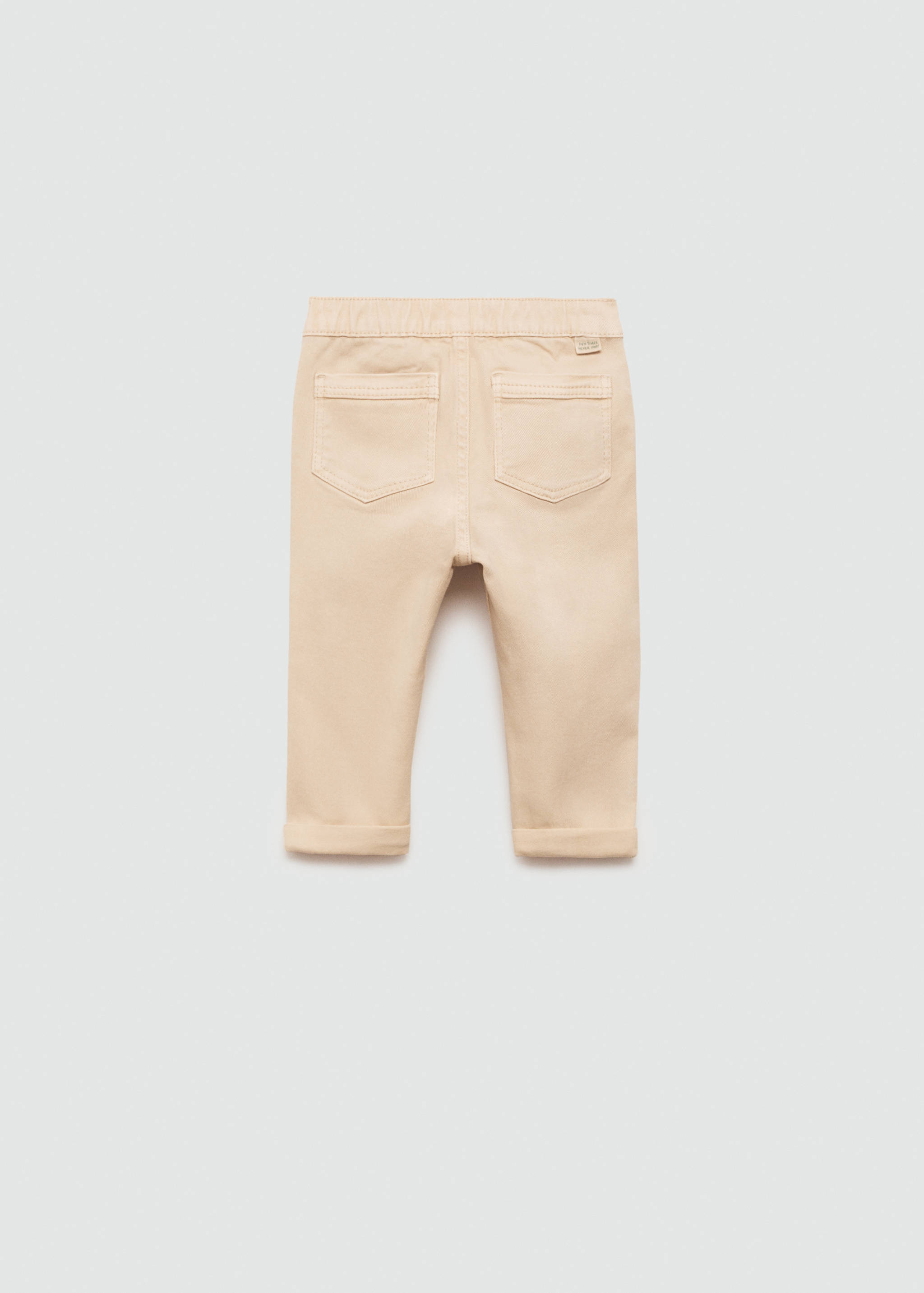 Straight-fit cotton pants - Reverse of the article