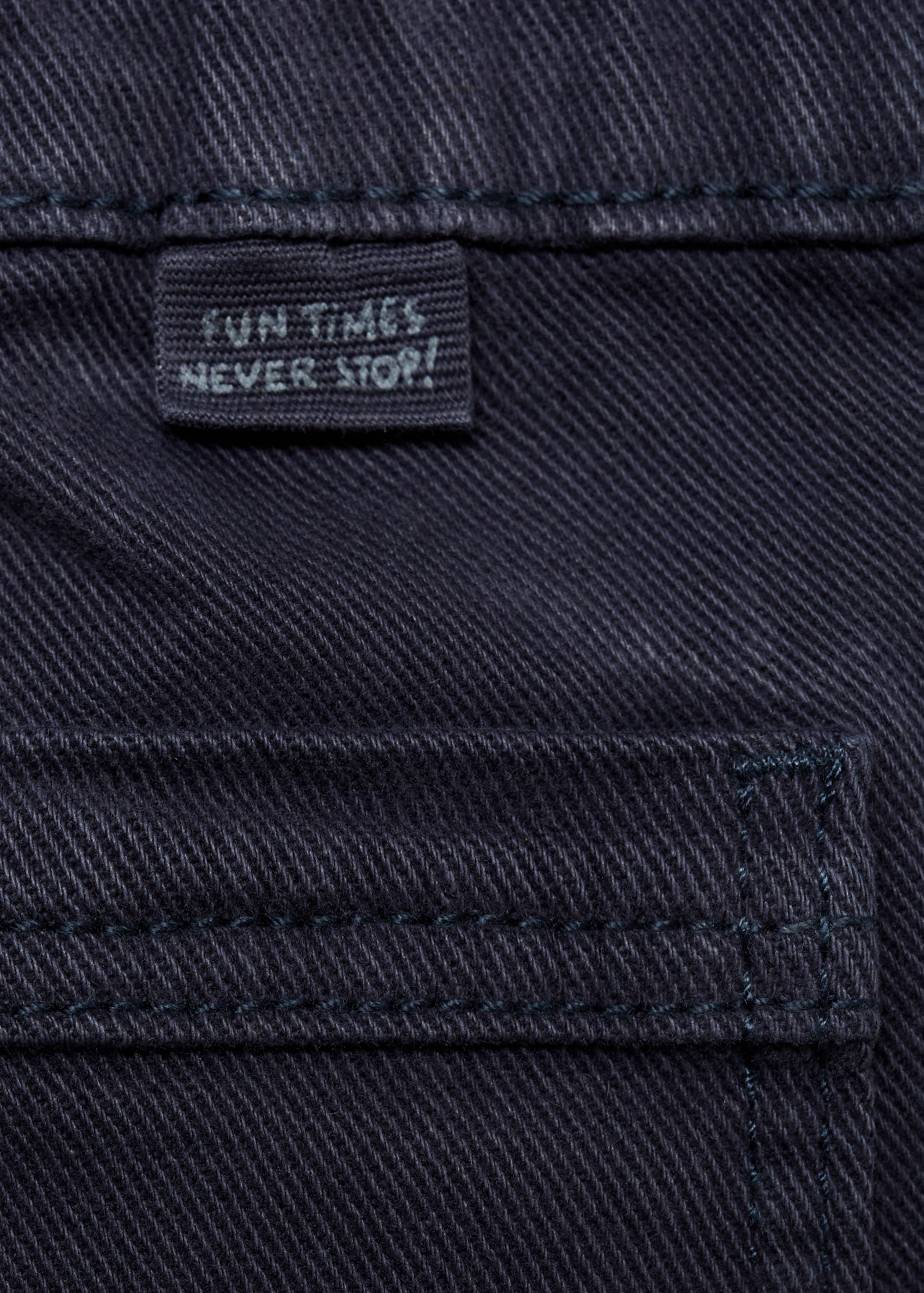 Straight-fit cotton pants - Details of the article 0