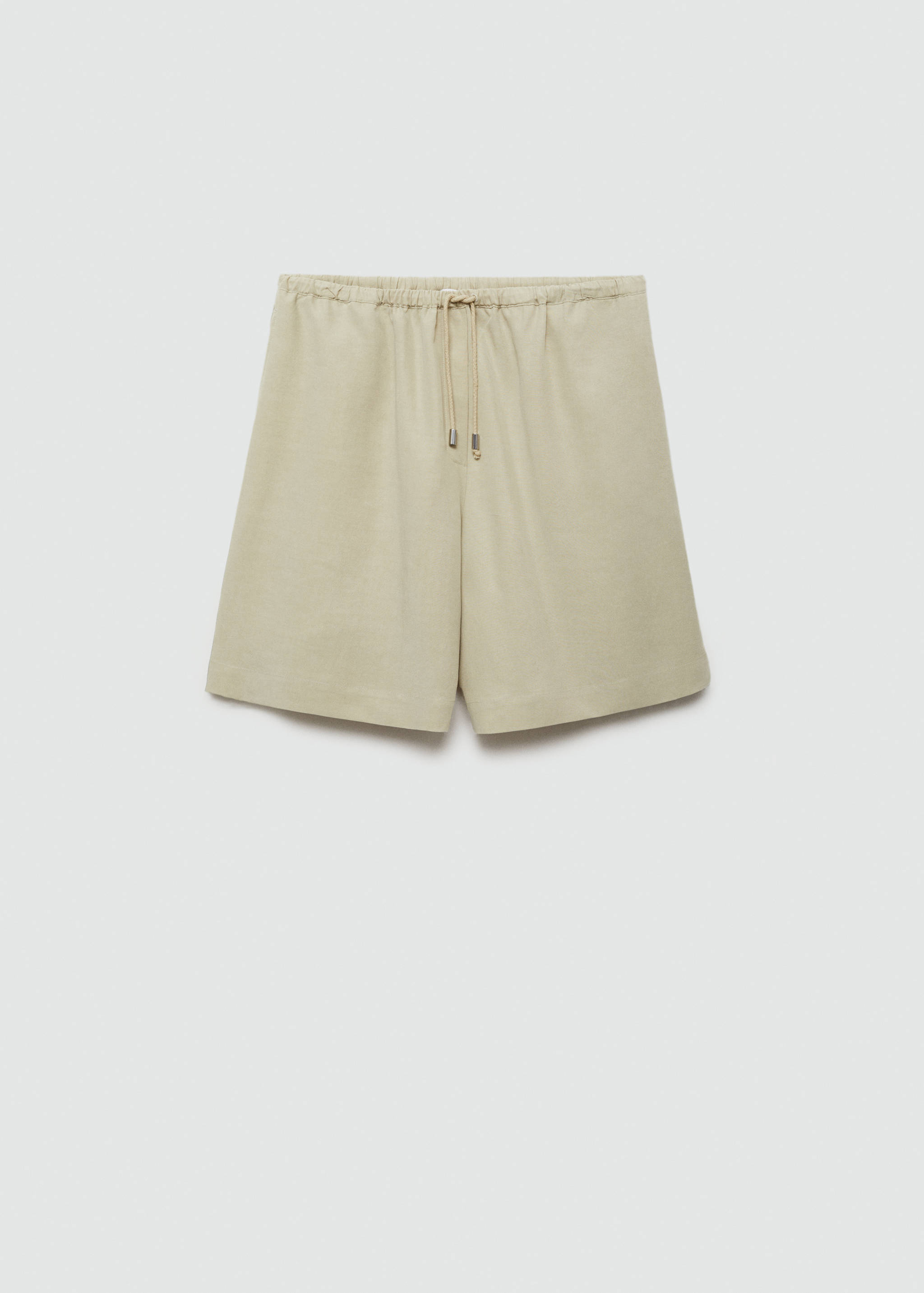 Wide leg lyocell bermuda shorts - Article without model