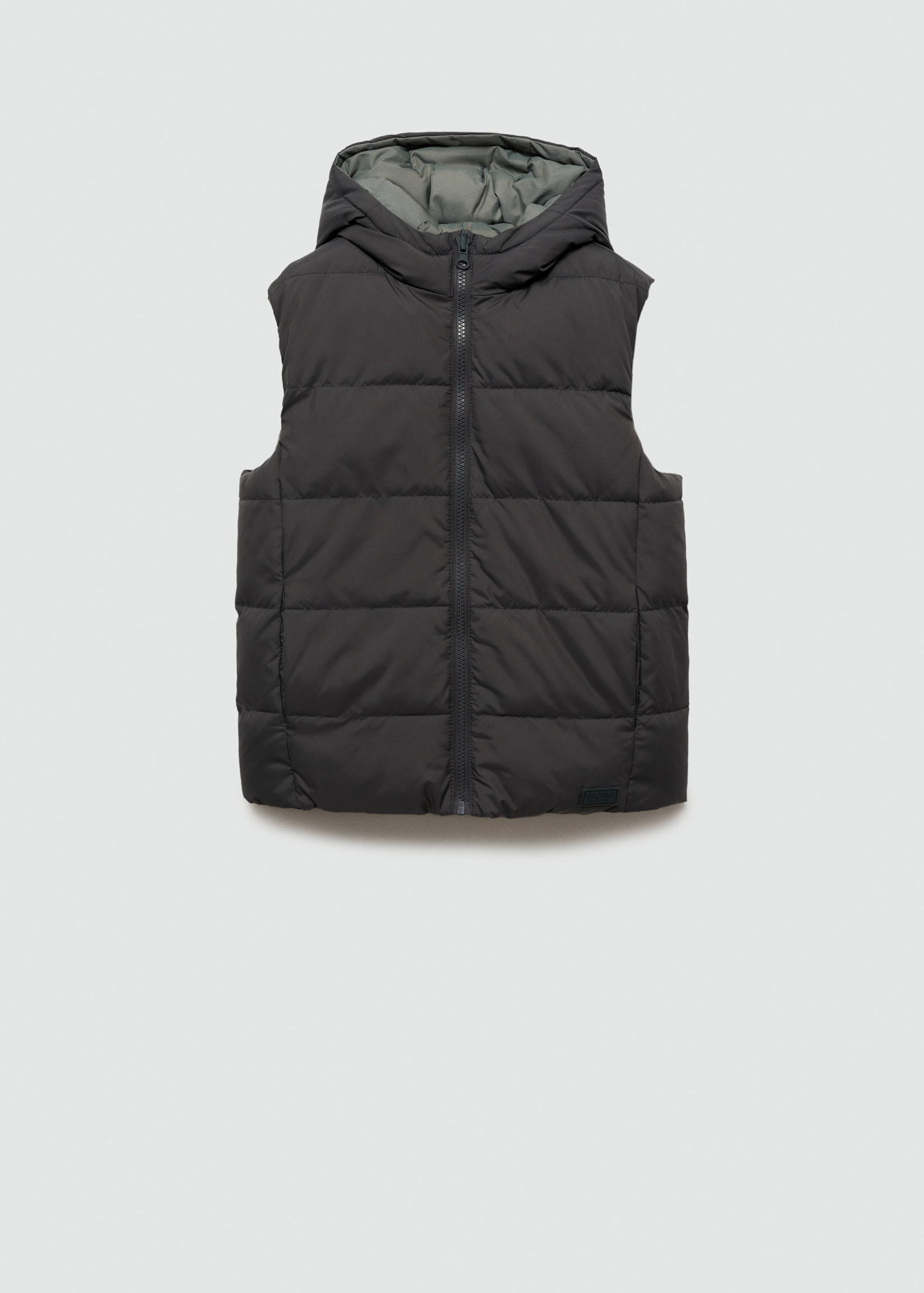 Quilted vest with hood - Article without model