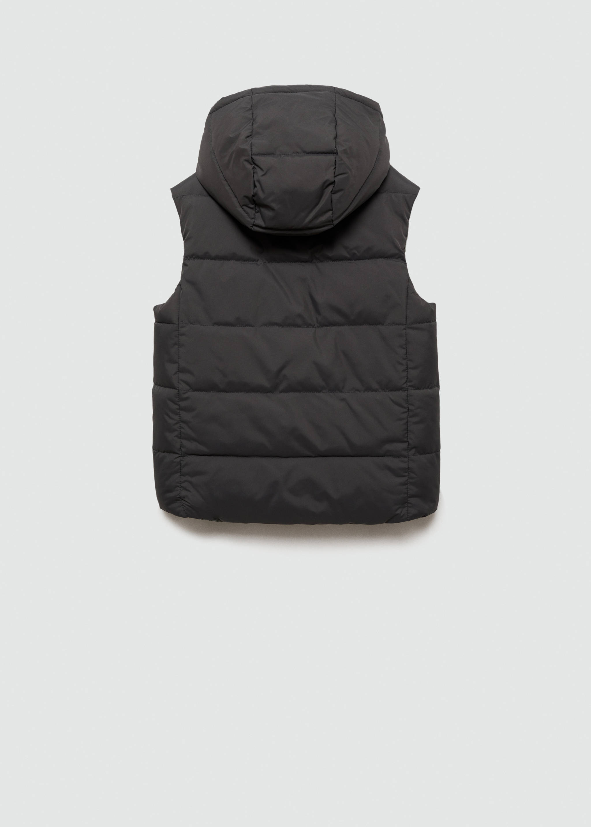Quilted vest with hood - Reverse of the article