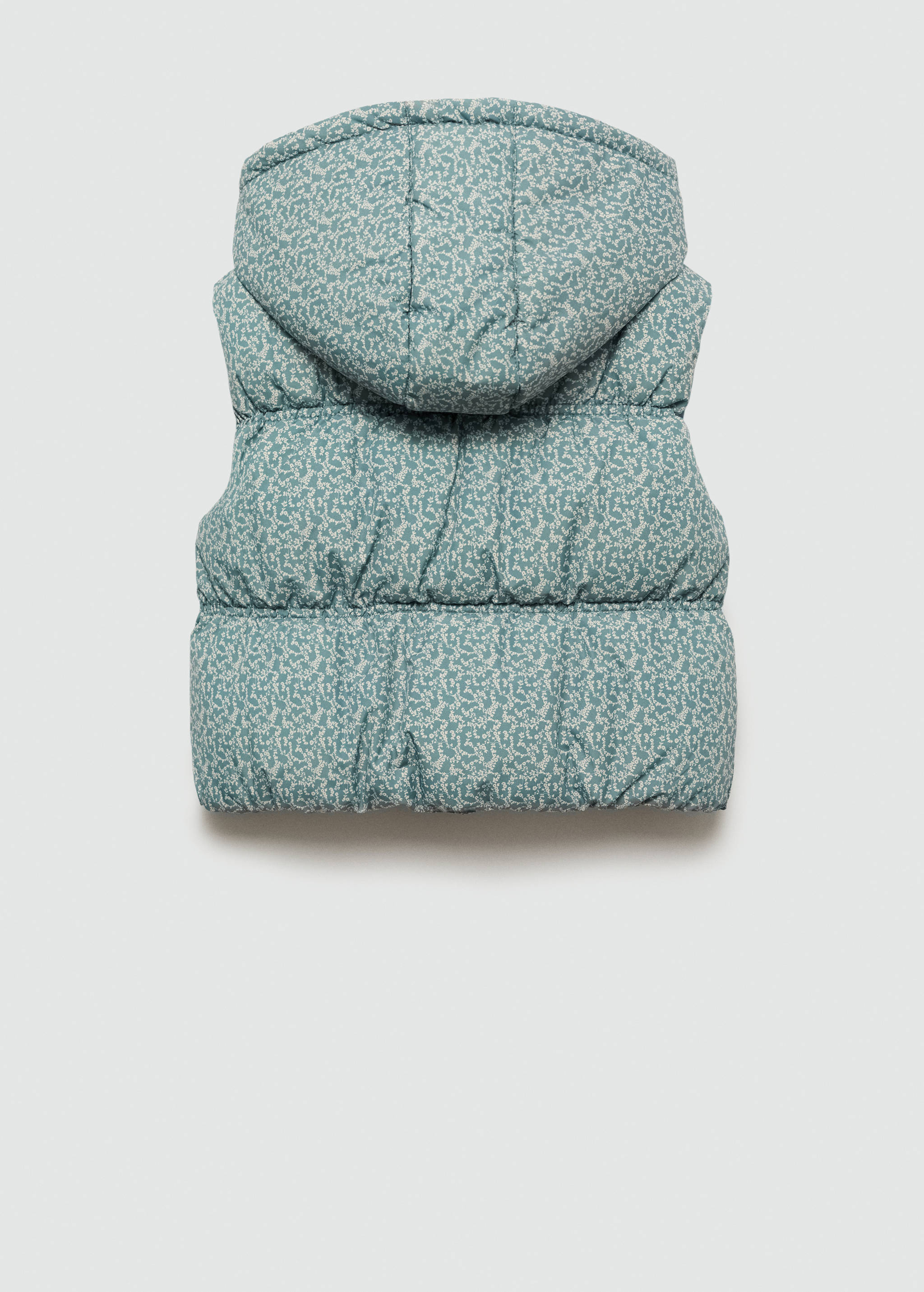 Printed quilted gilet - Reverse of the article