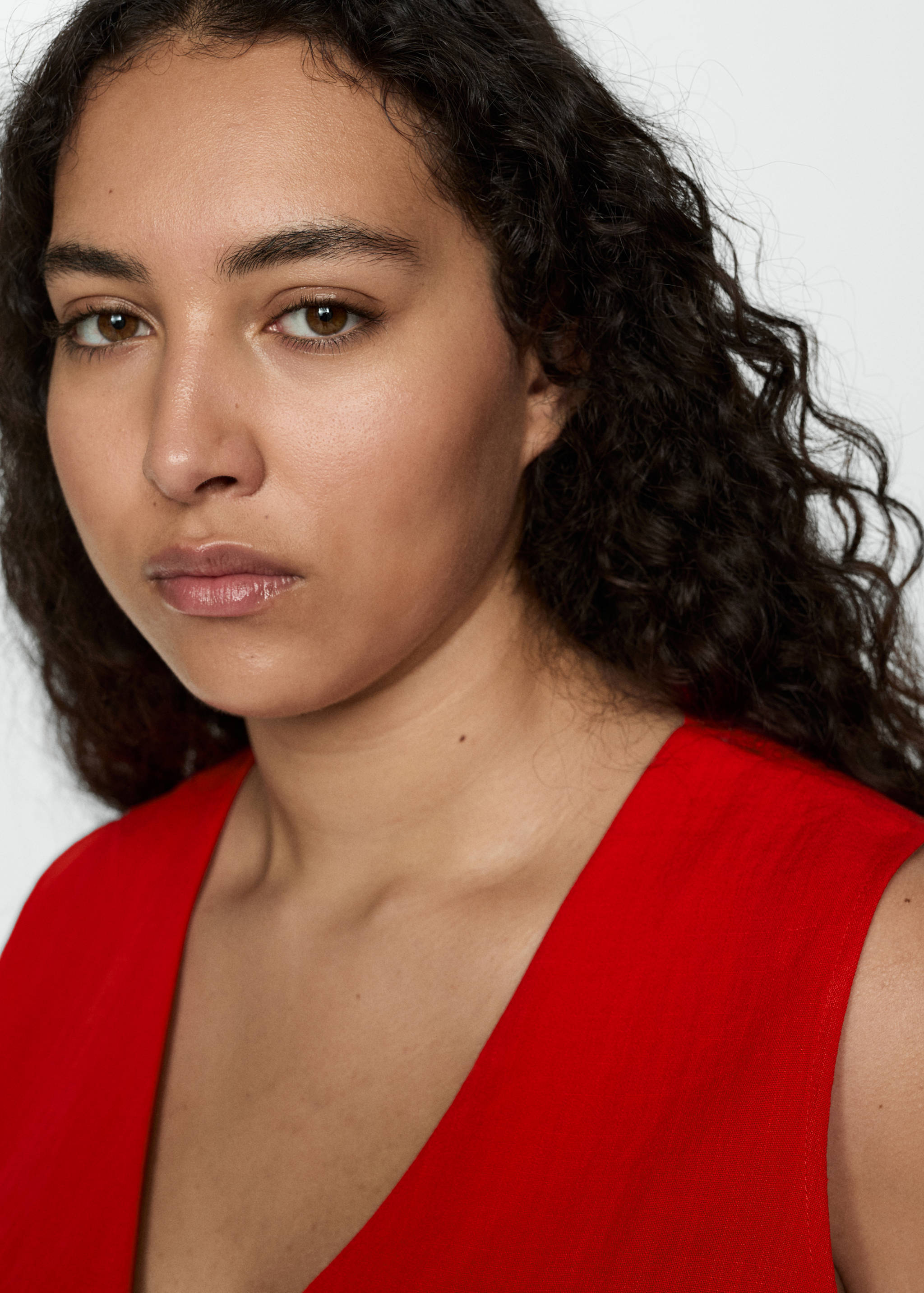 Dress with pockets and belt - Details of the article 4