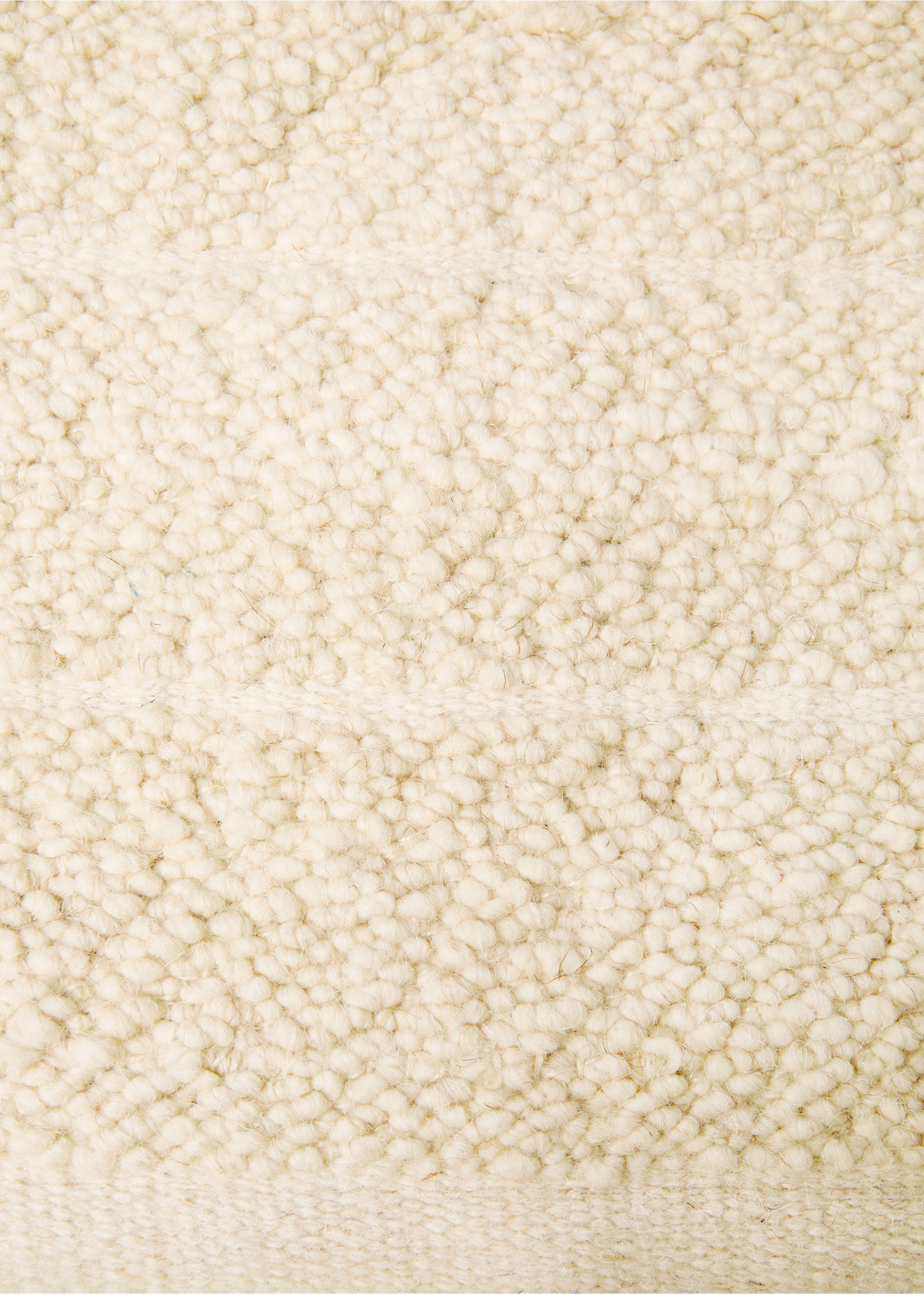 Wool and cotton rug 60x120cm - Details of the article 2, Sand. Ref: 77023273-00.